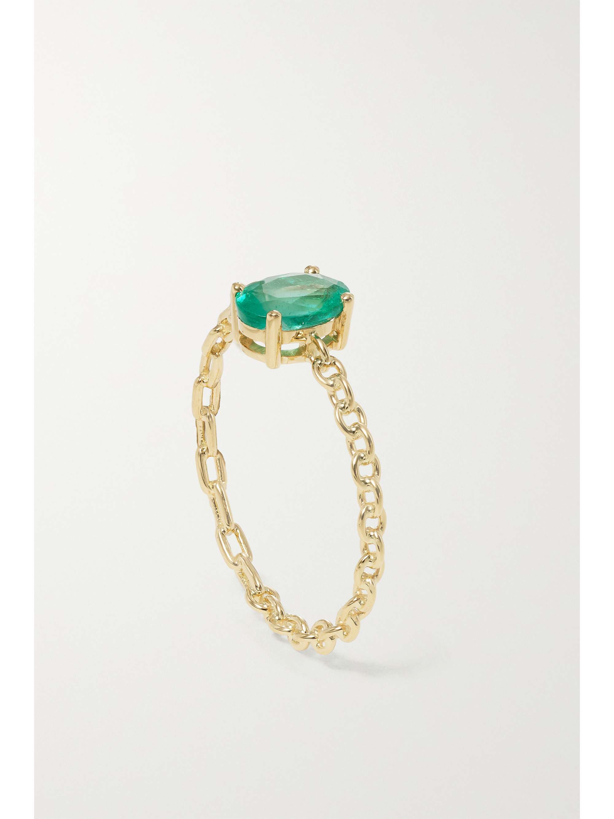 YVONNE LÉON 18-karat gold emerald ring