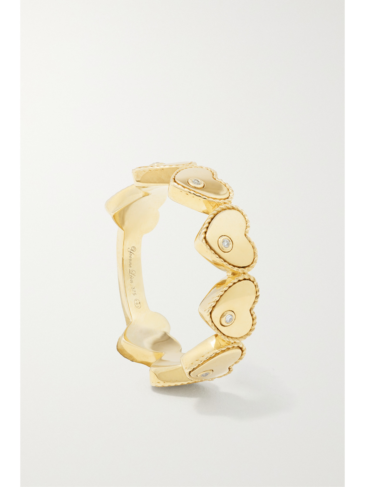 Shop Yvonne Léon Alliance 9-karat Gold Diamond Ring