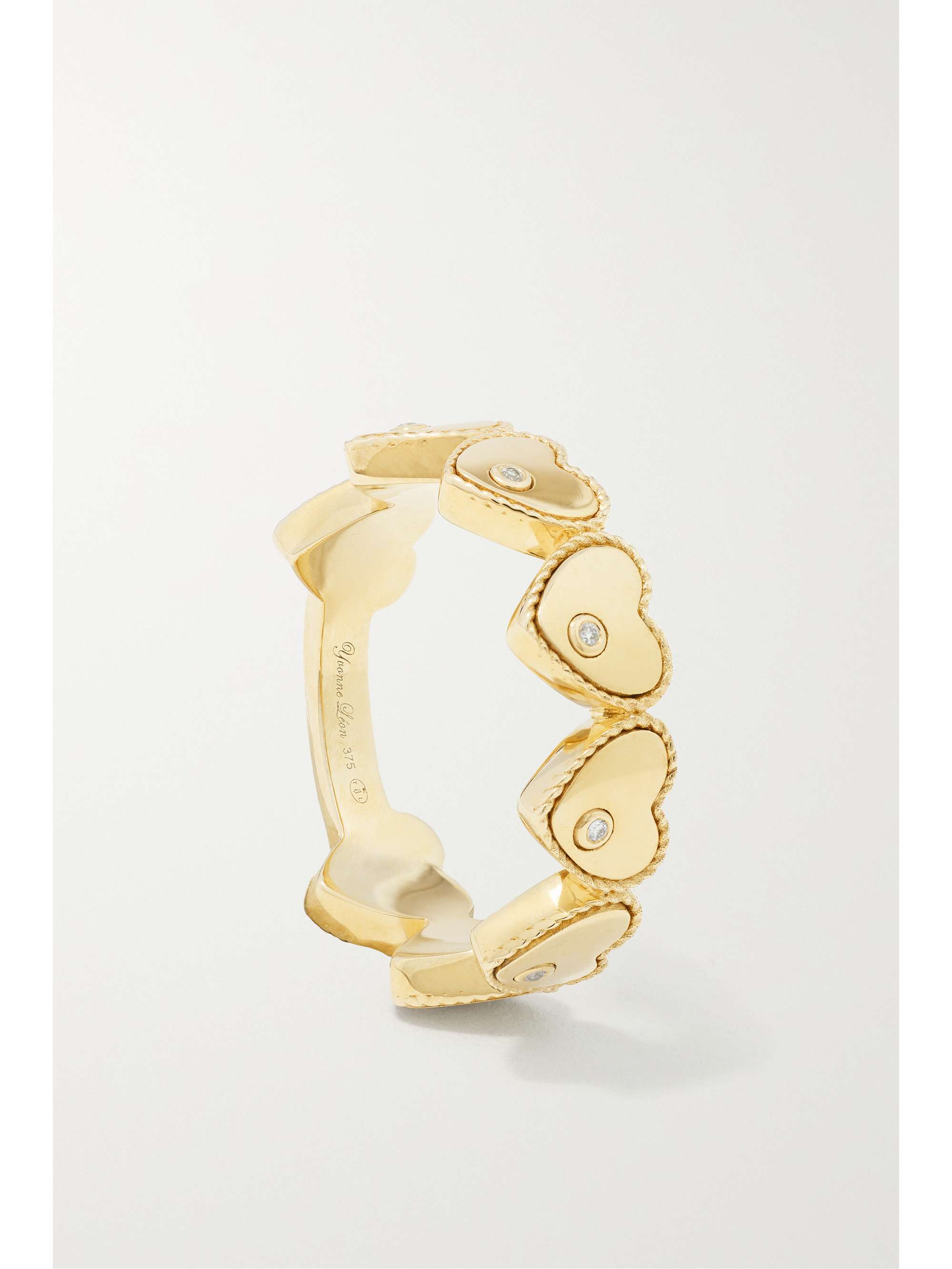 YVONNE LÉON Alliance 9-karat gold diamond ring