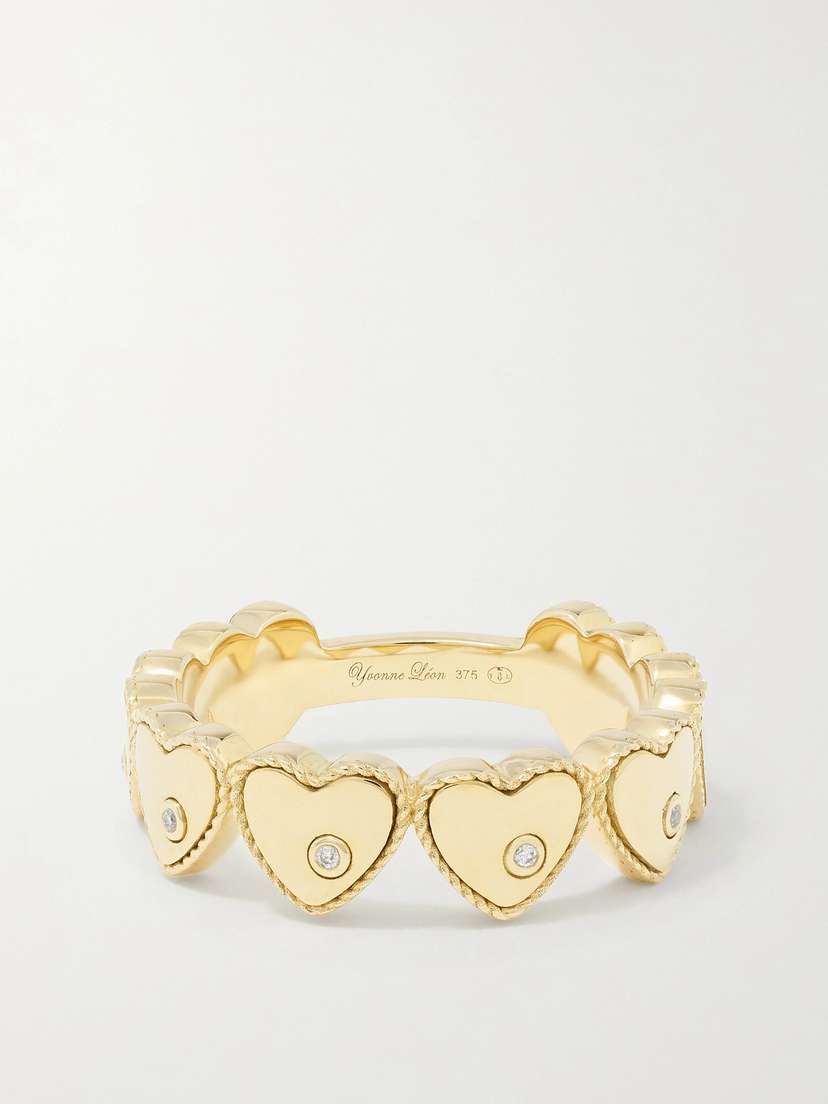 Yvonne Léon Alliance 9-karat Gold Diamond Ring