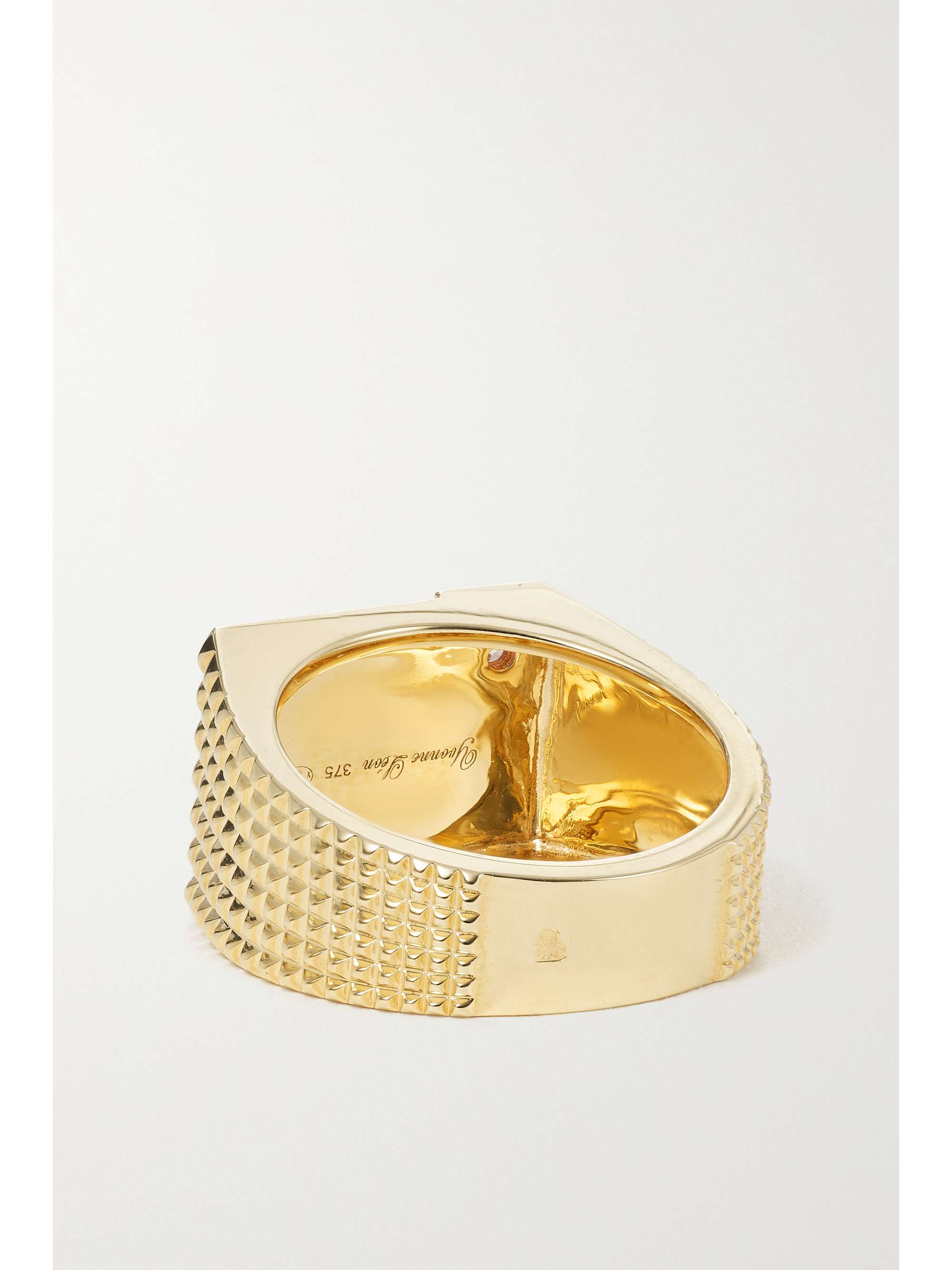 YVONNE LÉON 9-karat gold, diamond and enamel ring