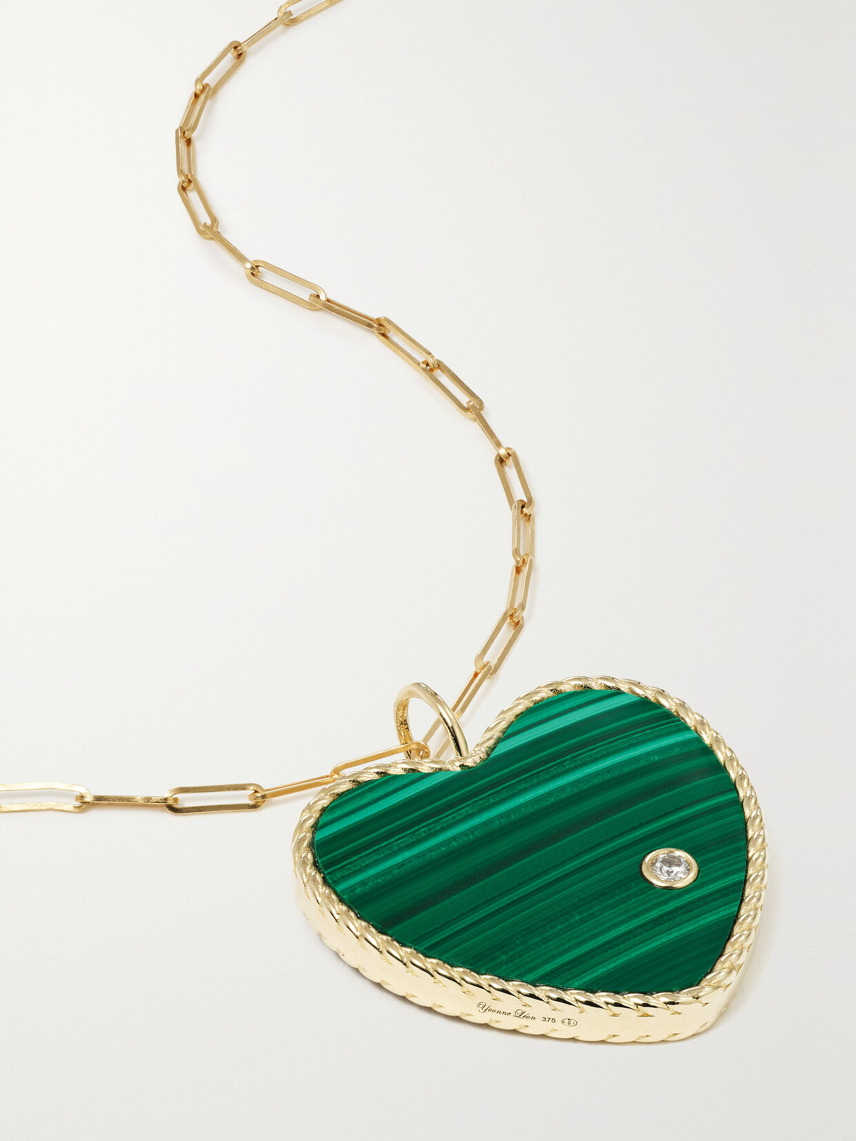 Yvonne Léon Reversible 18-karat Gold Multi-stone Necklace In Green