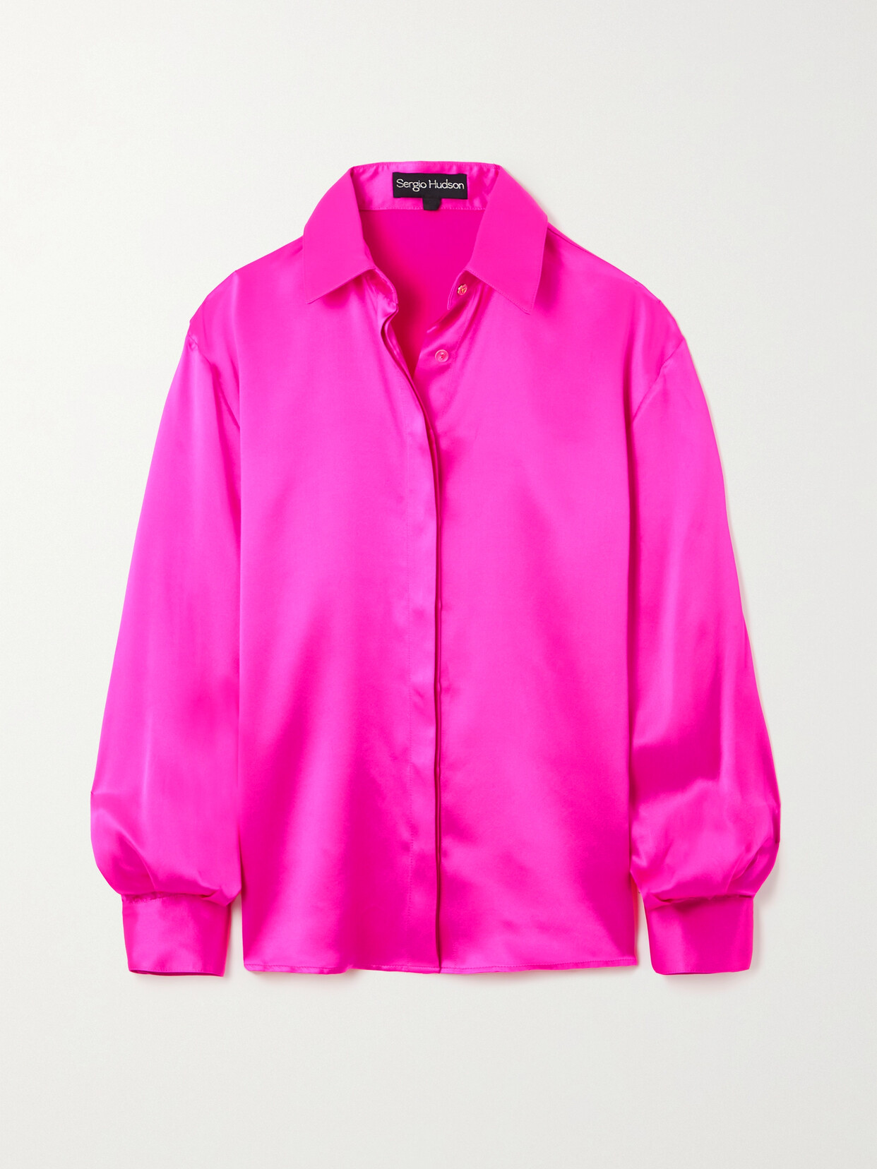 Sergio Hudson - Silk-charmeuse Shirt - Pink