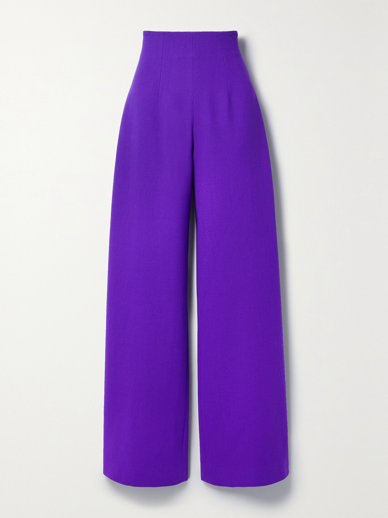 SERGIO HUDSON WOOL-CREPE WIDE-LEG PANTS