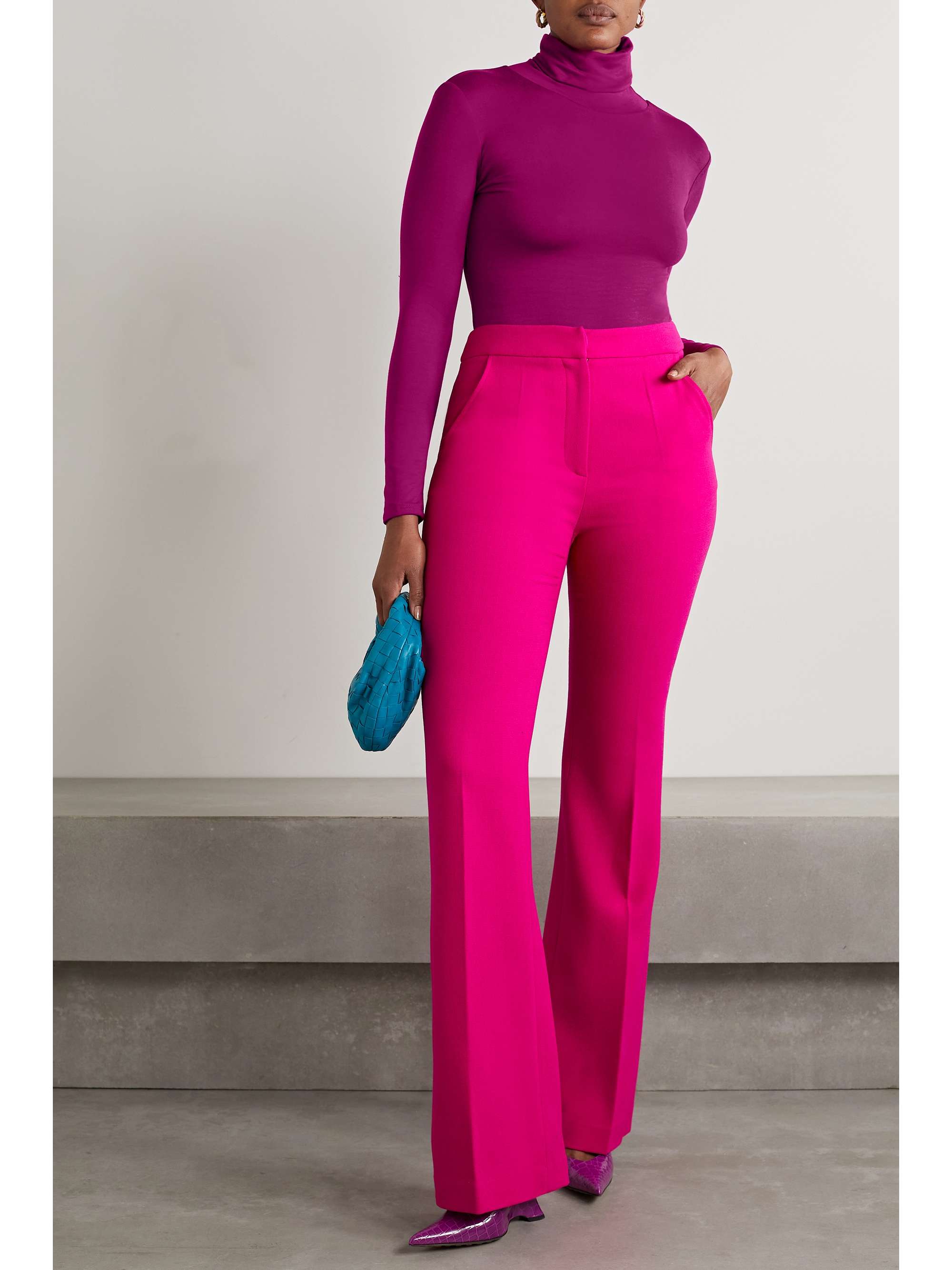 Pink turtleneck 2025 bodysuit