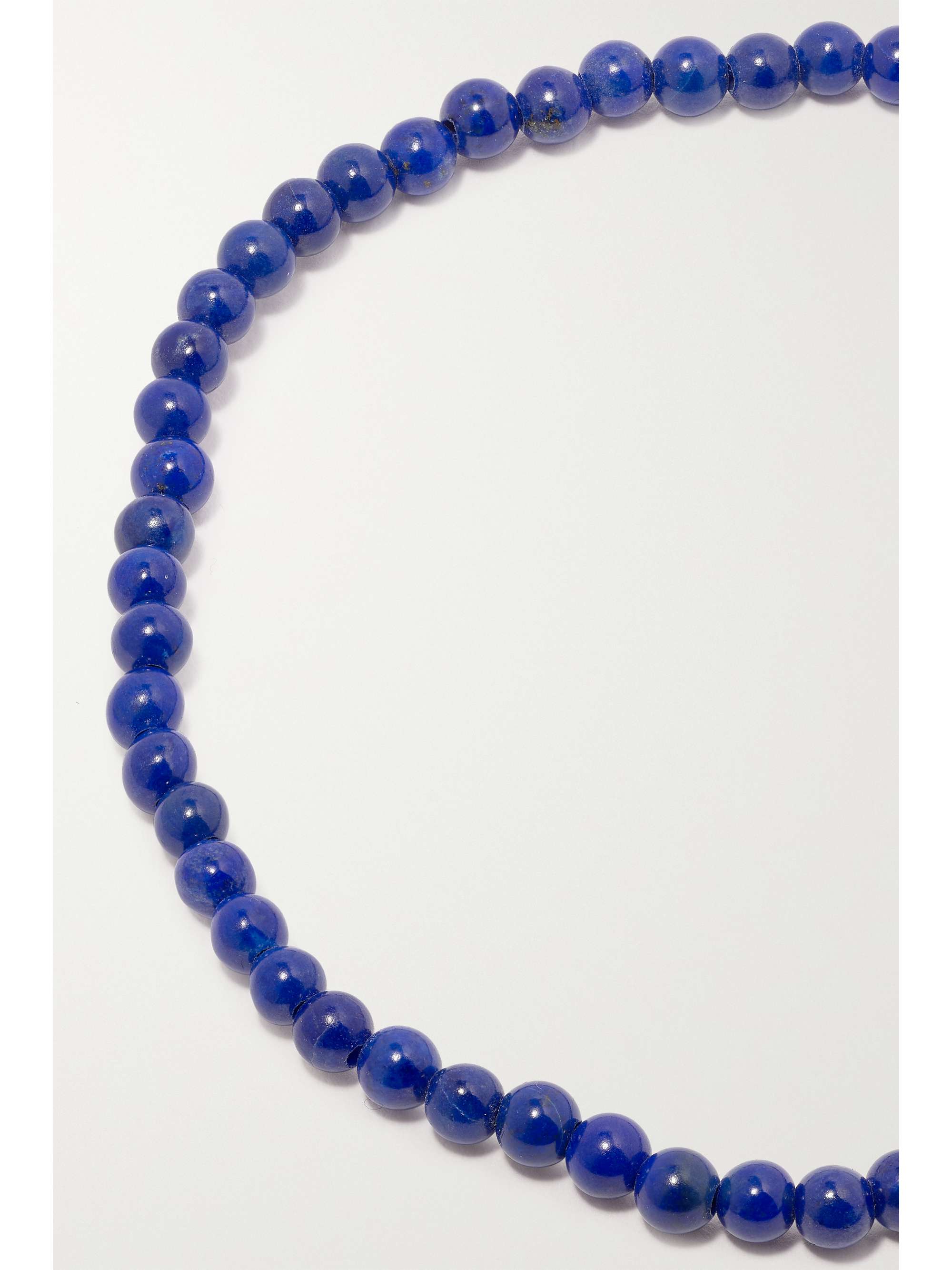 MATEO 14-karat gold lapis lazuli anklet