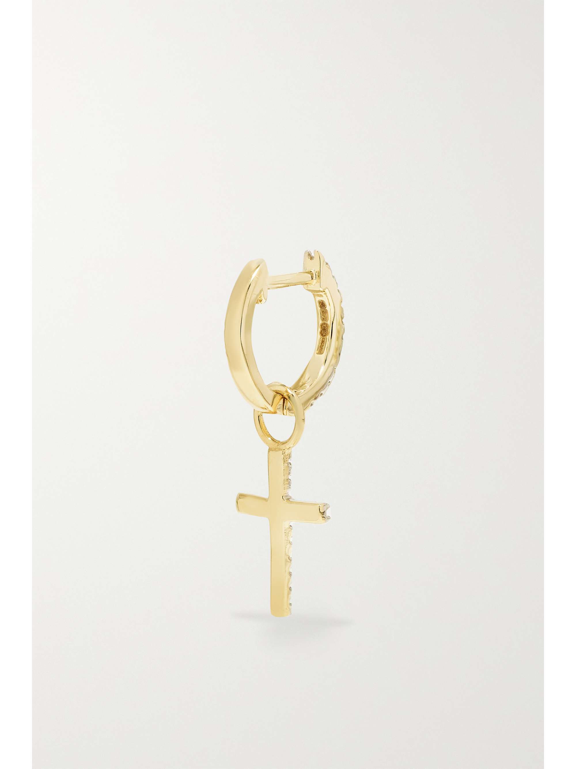 MATEO 14-karat gold diamond hoop earrings