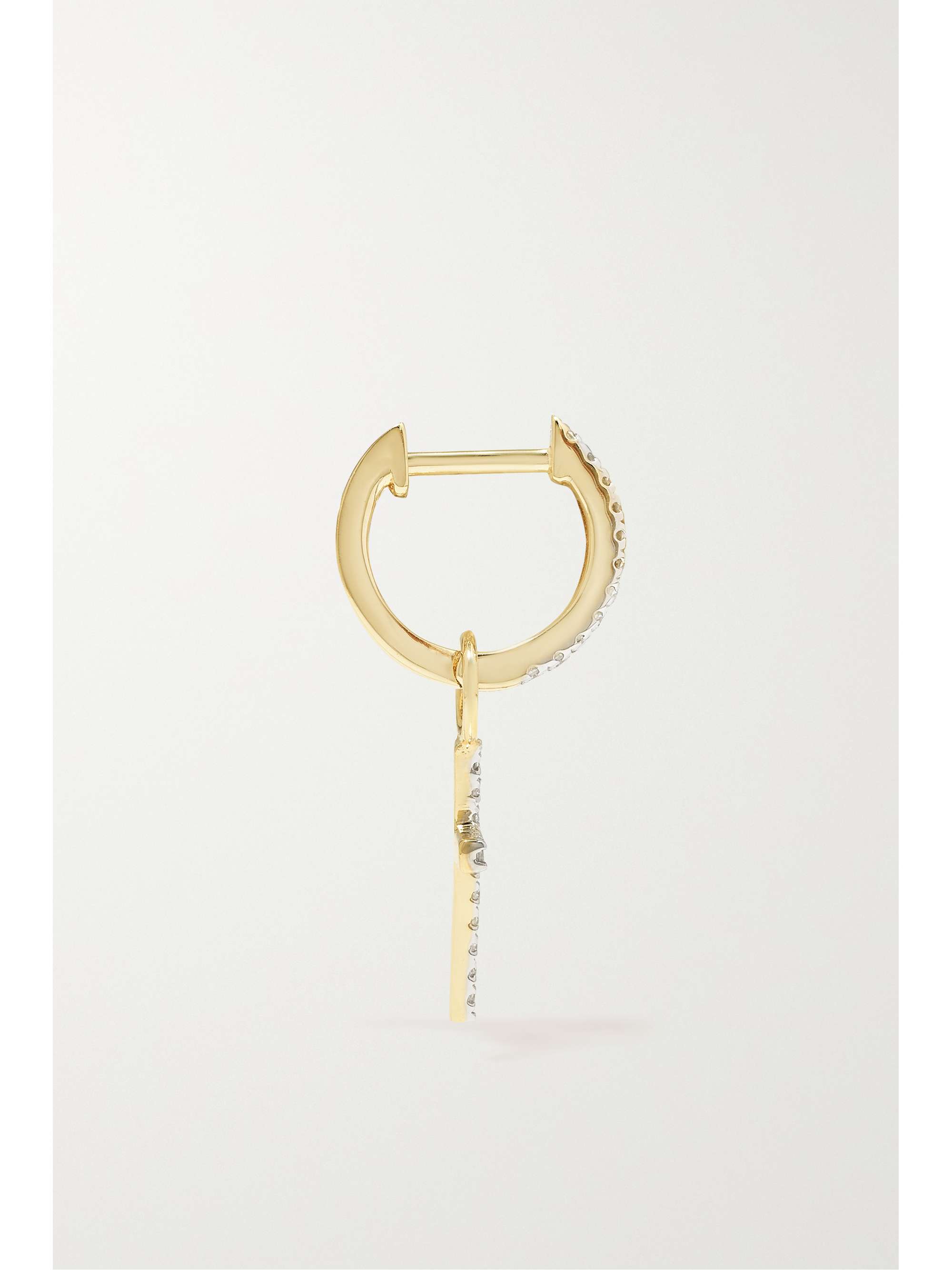 MATEO 14-karat gold diamond hoop earrings