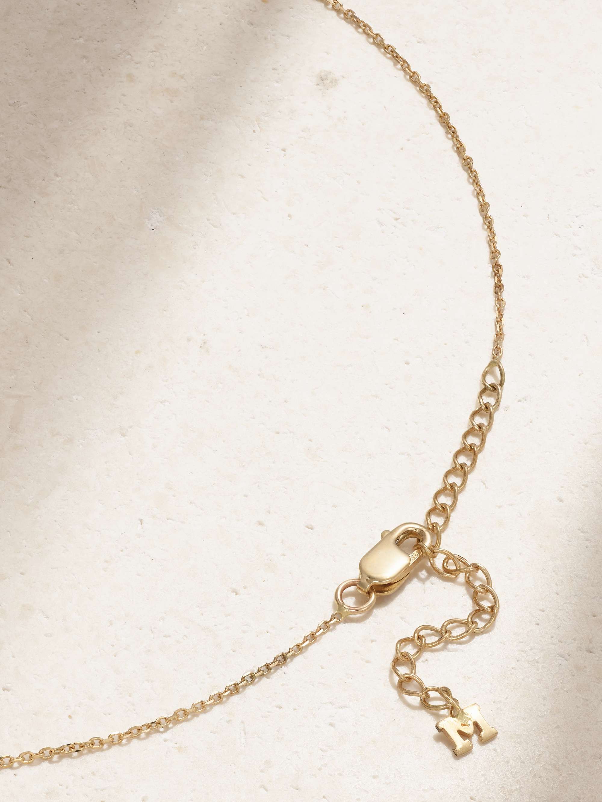 MATEO 14-karat gold diamond necklace