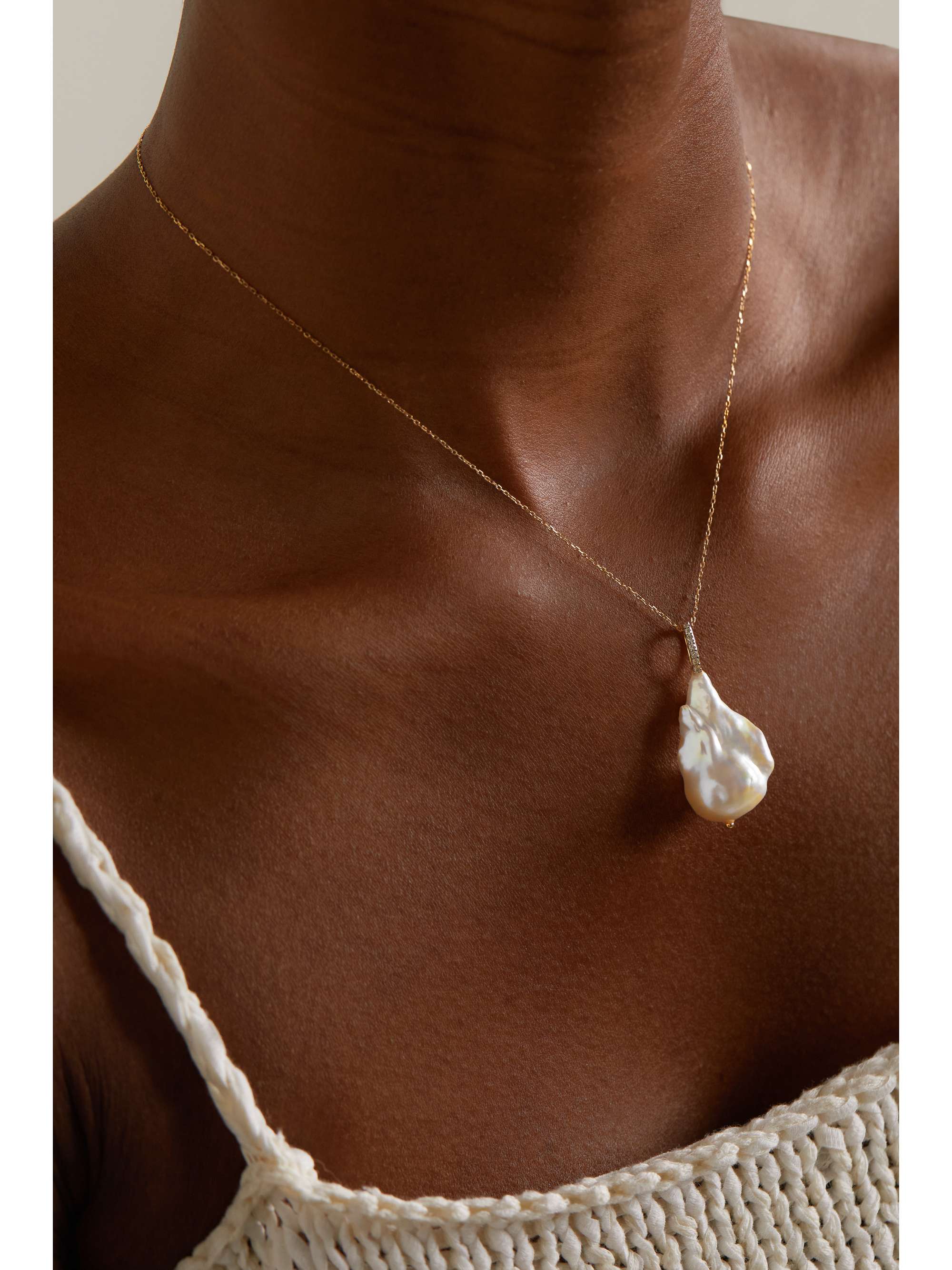 Net a porter clearance pearl necklace