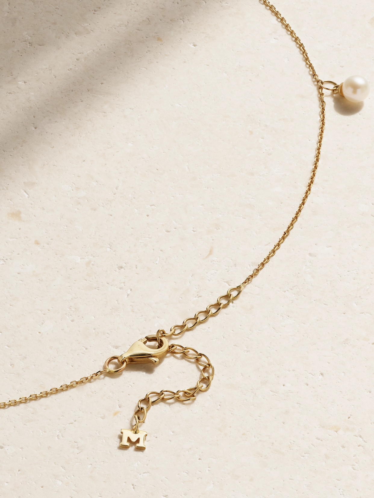 Mateo 14-karat Gold Pearl Necklace In Gold