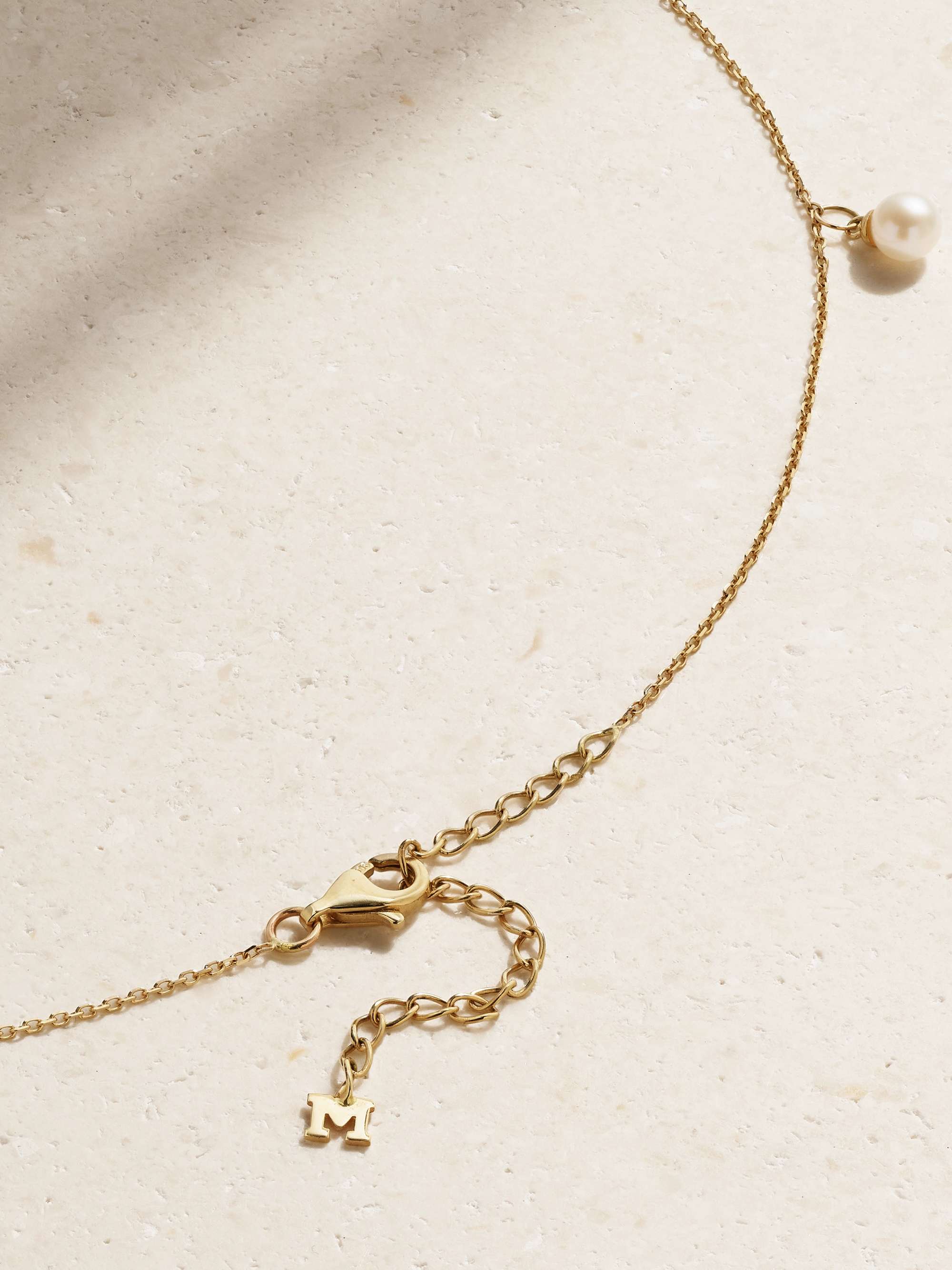 MATEO 14-karat gold pearl necklace
