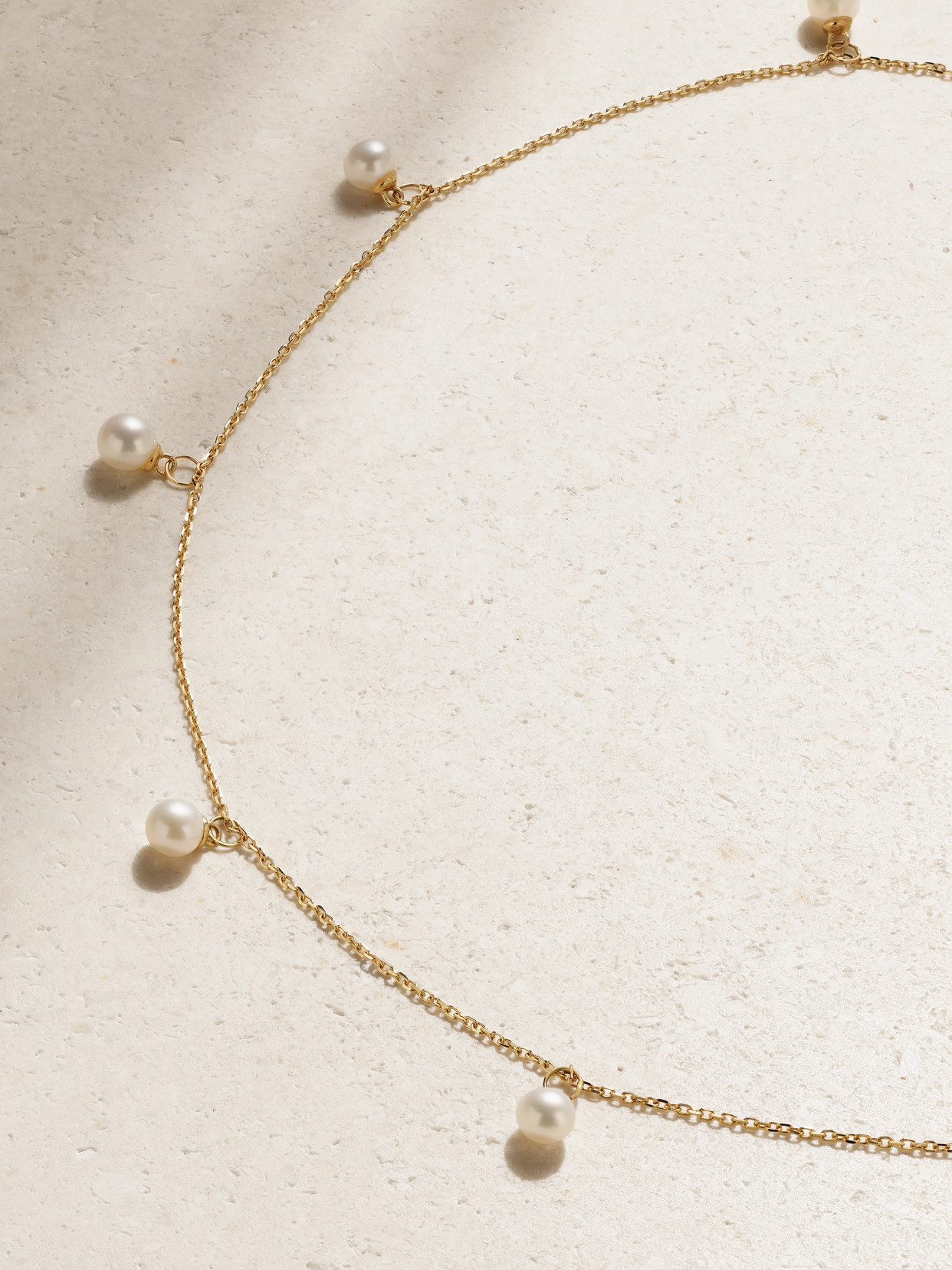 Shop Mateo 14-karat Gold Pearl Necklace