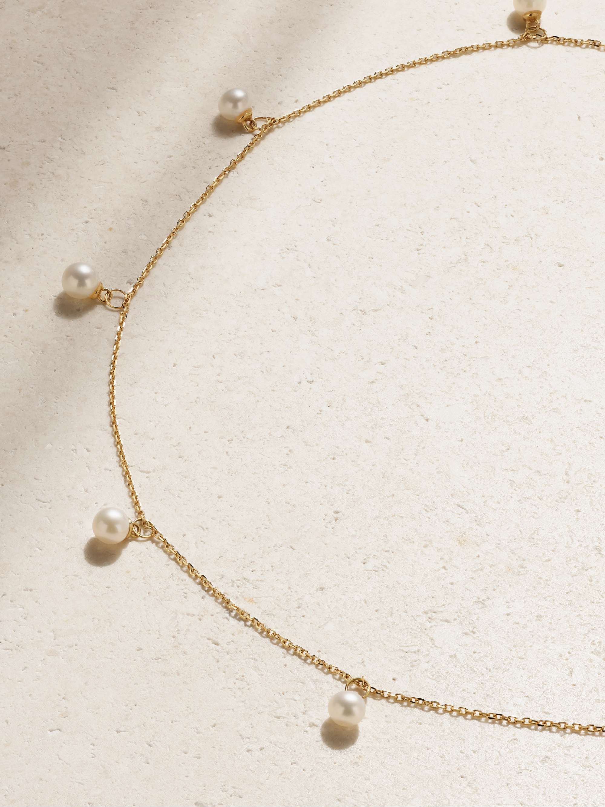MATEO 14-karat gold pearl necklace