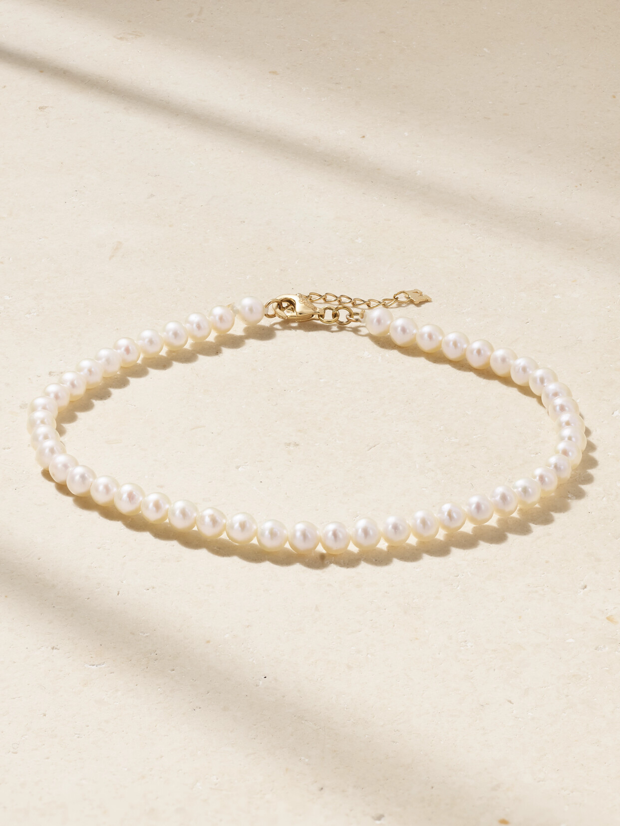 Mateo Not Your Mother's 14-karat Gold Pearl Anklet