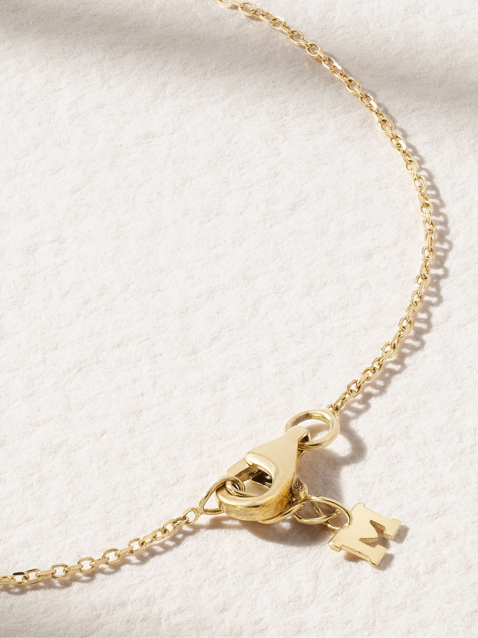 MATEO Bracciale in oro 14 carati con turchese e diamante Dot