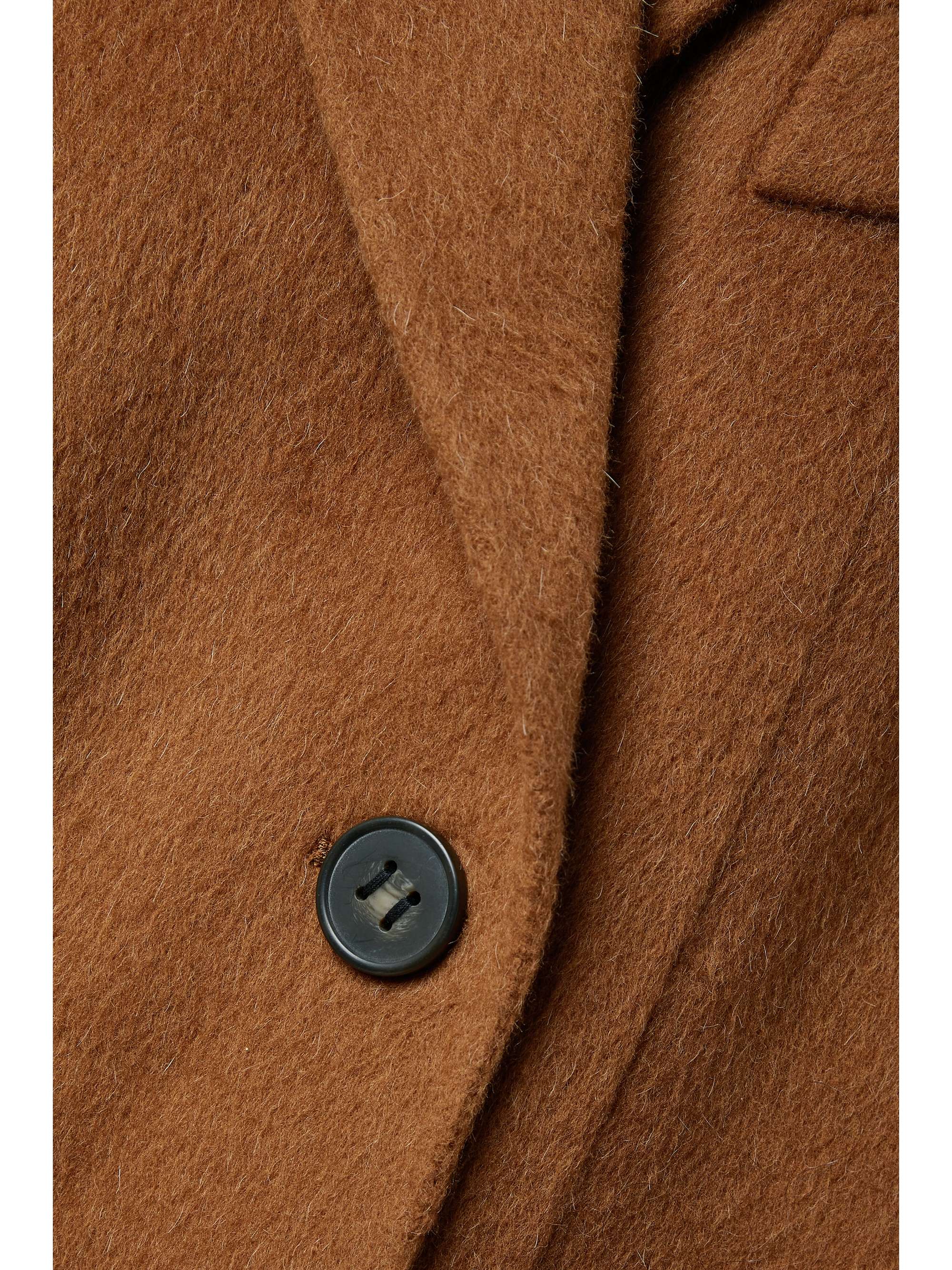 ACNE STUDIOS Belted double-breasted brushed wool and alpaca-blend coat