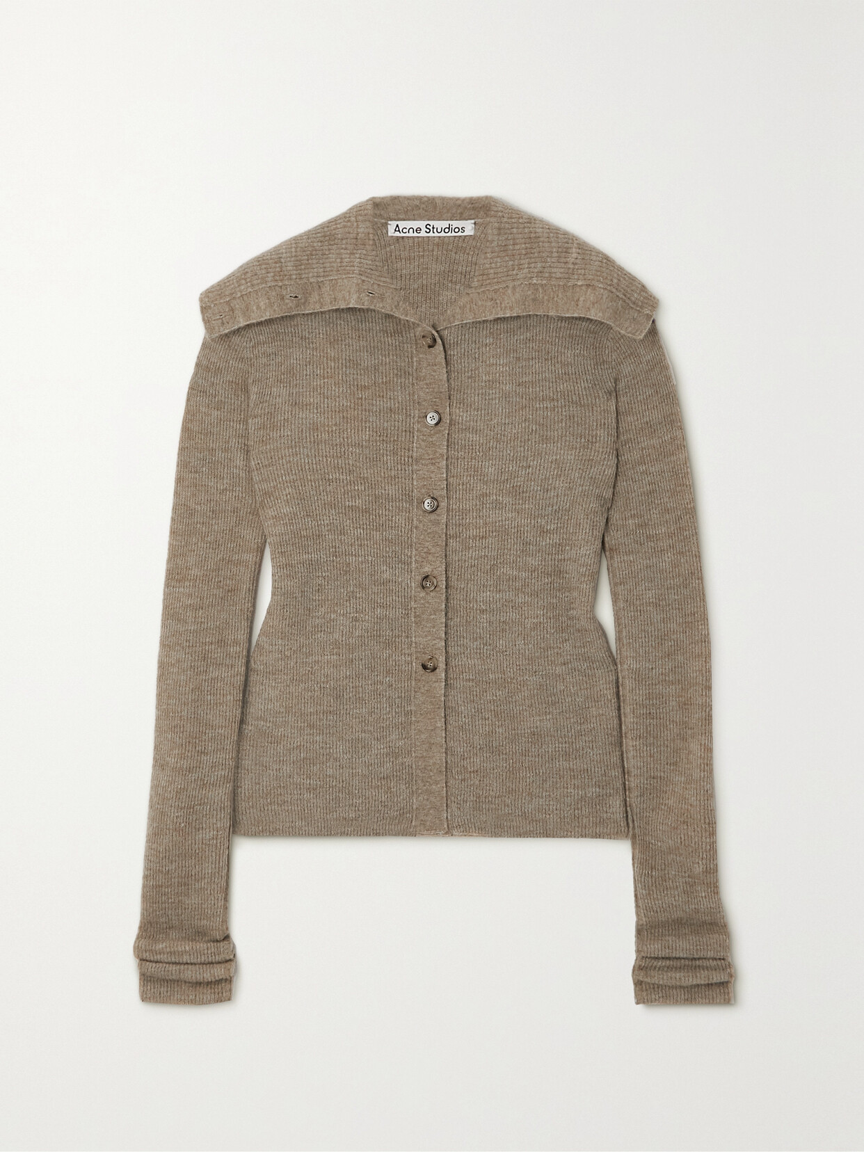 Acne Studios - Ribbed-knit Cardigan - Neutrals