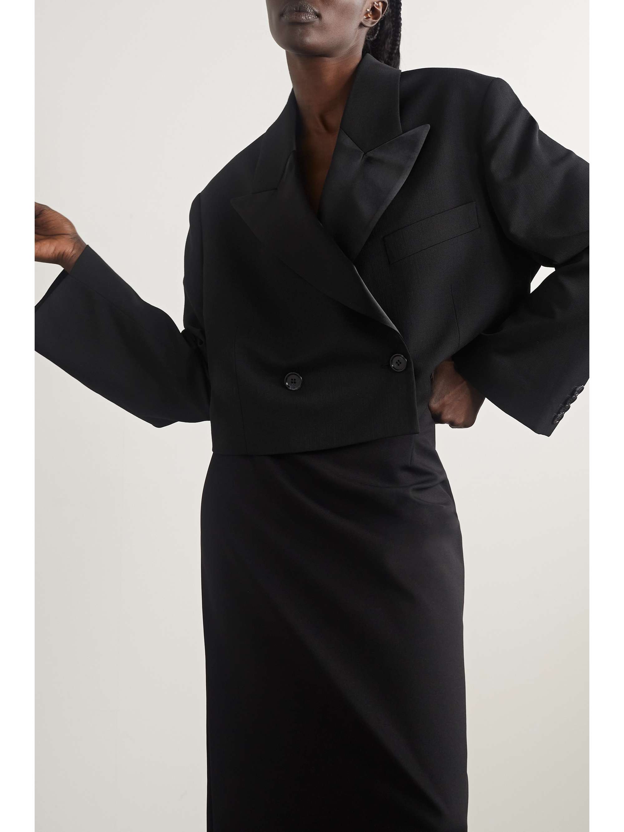 Acetate Cropped Blazer main image 1