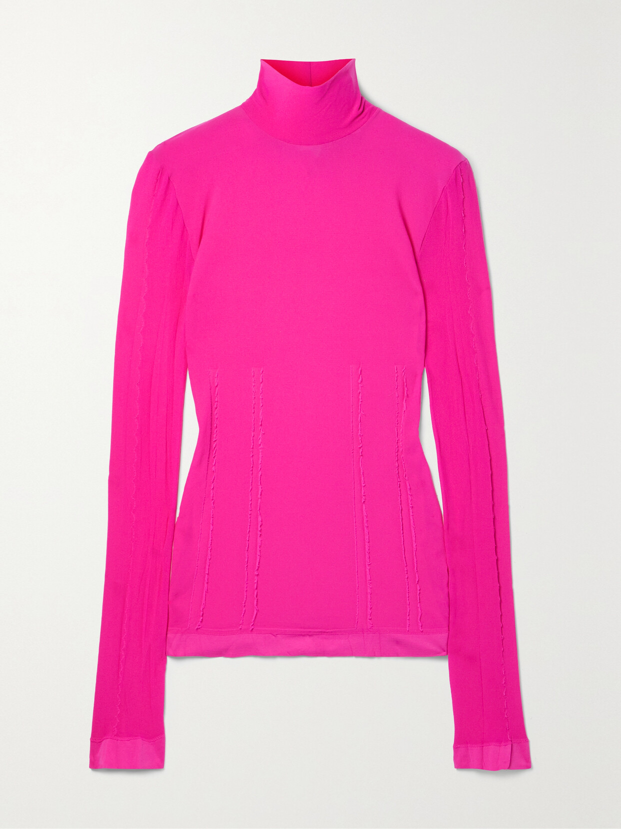 Acne Studios - Frayed Stretch-jersey Top - Pink