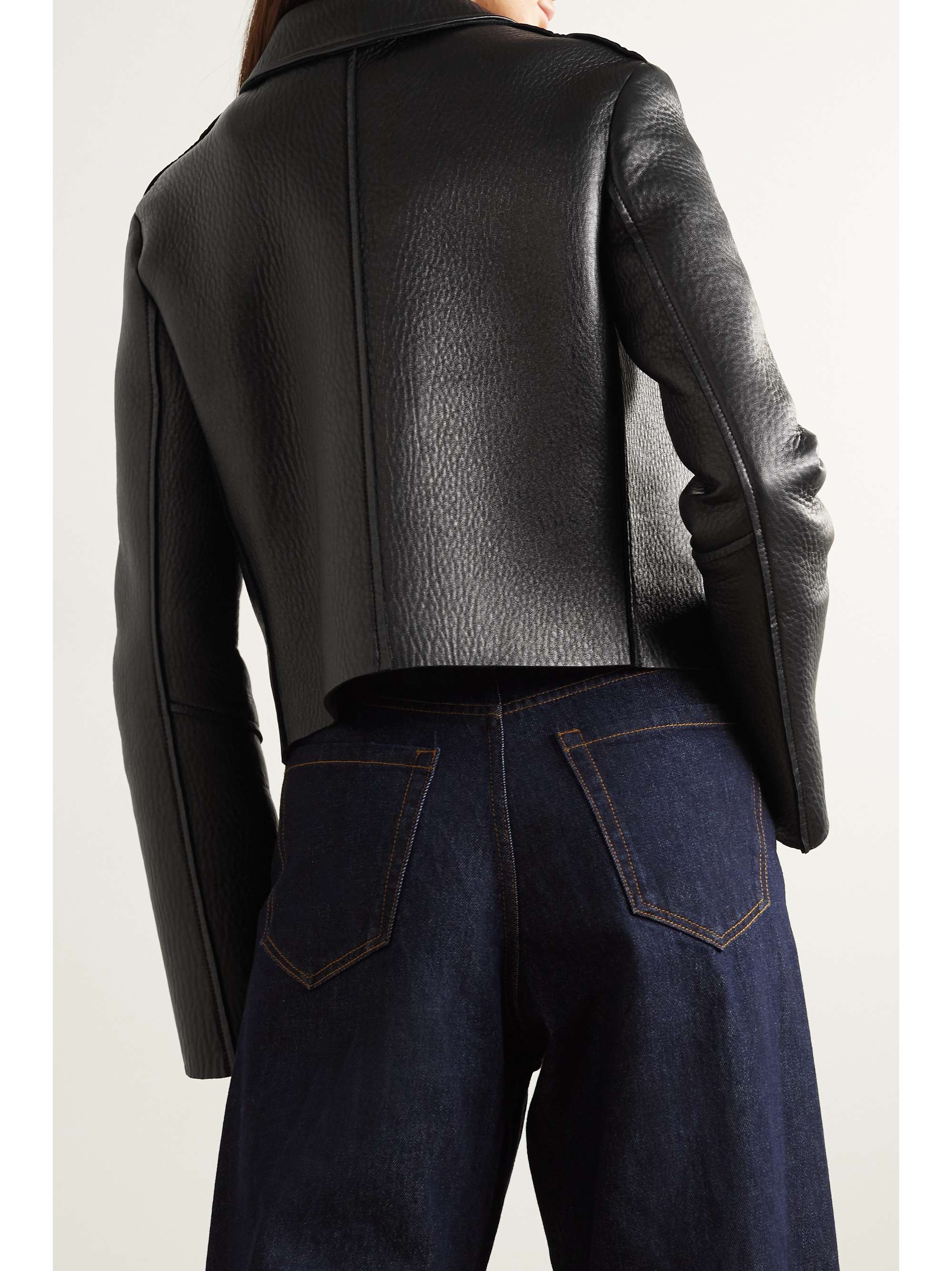 ACNE STUDIOS Libo textured-leather jacket