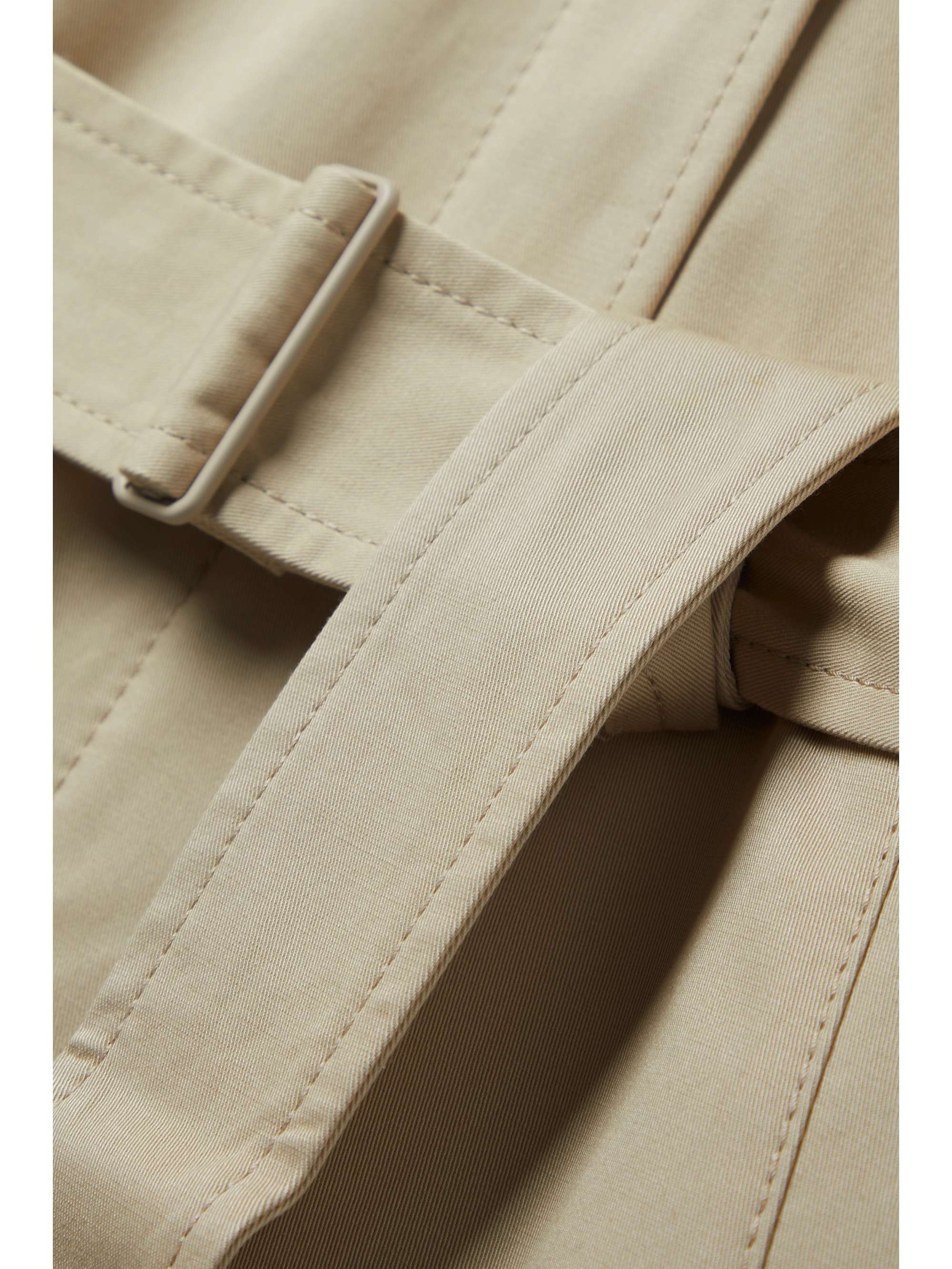 ACNE STUDIOS コットン混ギャバジン トレンチコート ベルト＆アップリケ付き