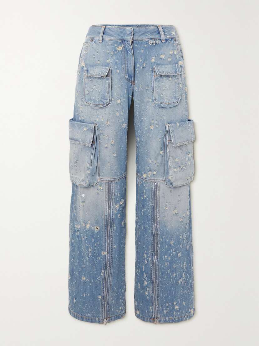 Acne Studios Distressed Boyfriend Cargo Jeans