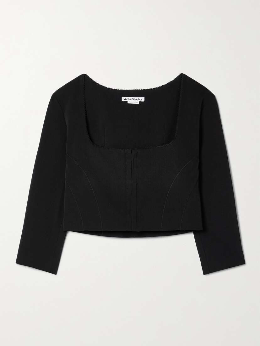 Acne Studios Cropped Twill Top - EU 42