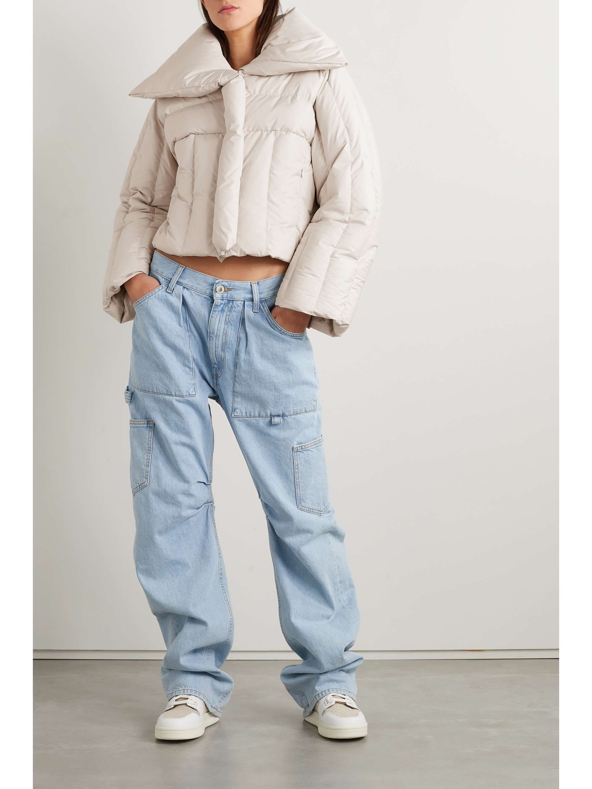 ACNE STUDIOS Cropped quilted shell down jacket