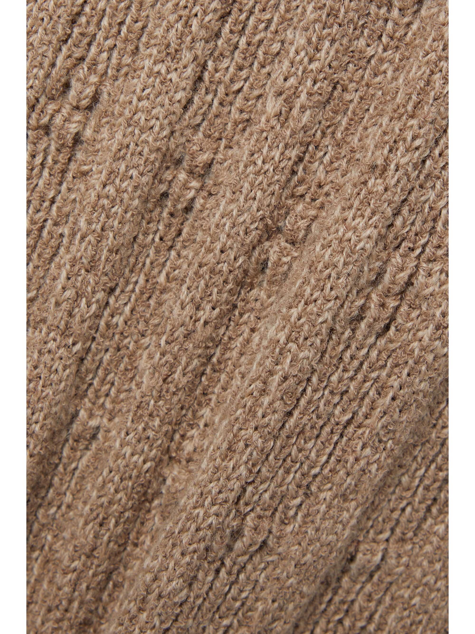 ACNE STUDIOS Frayed ribbed wool-blend midi skirt
