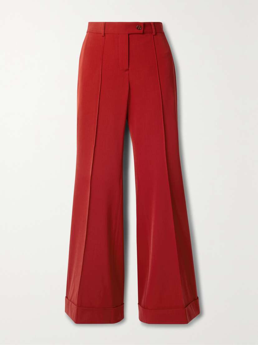 Acne Studios Pleated Twill Flared Pants - EU 42