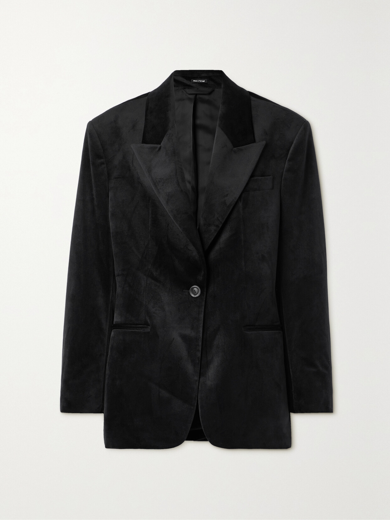 Acne Studios Velvet Blazer In Black