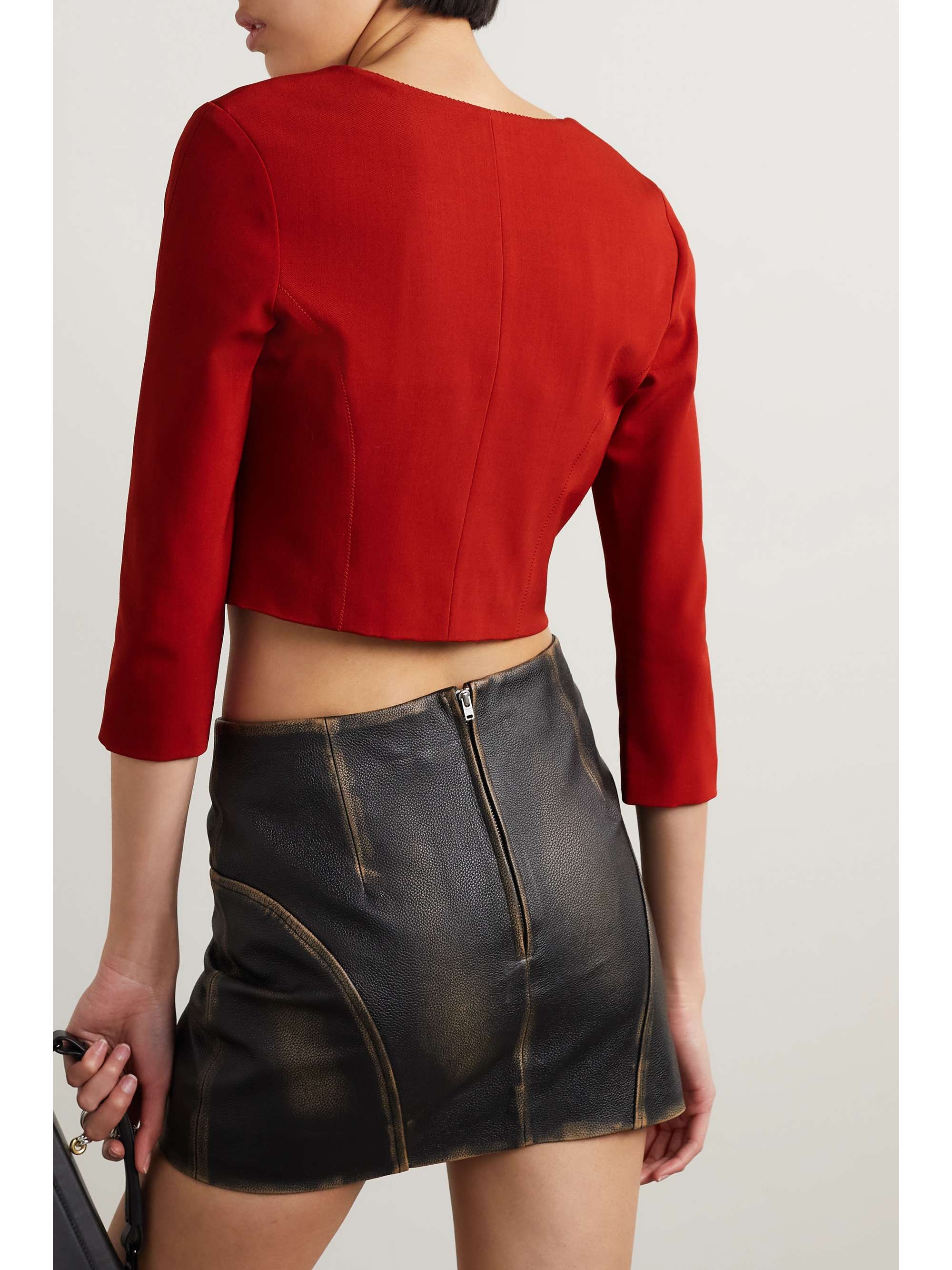 ACNE STUDIOS Cropped twill top