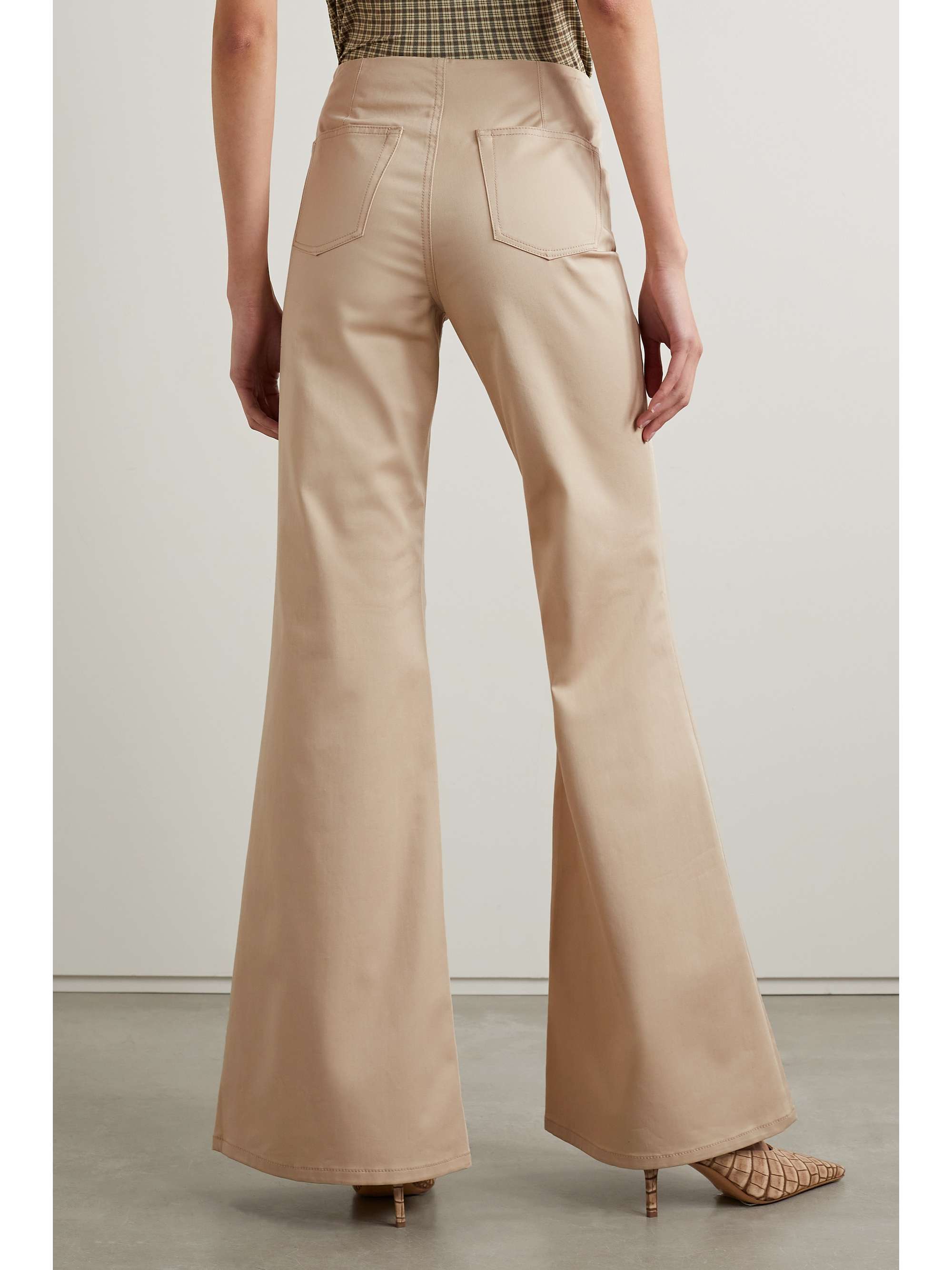 ACNE STUDIOS Flared stretch-cotton twill pants