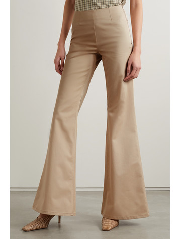 Acne Studios Flared stretch-cotton twill pants