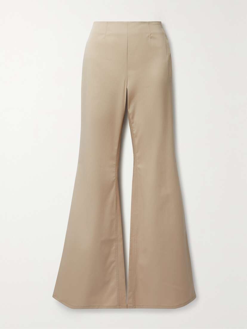Acne Studios Flared Stretch-cotton Twill Pants