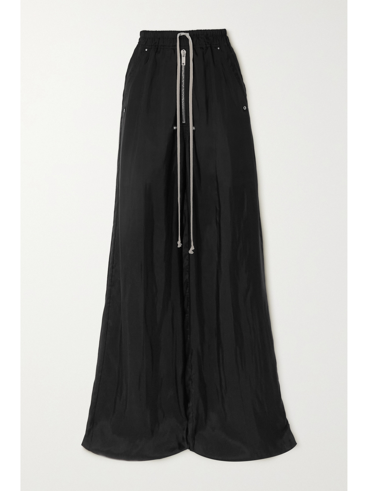 Rick Owens - Satin Wide-leg Pants - Black