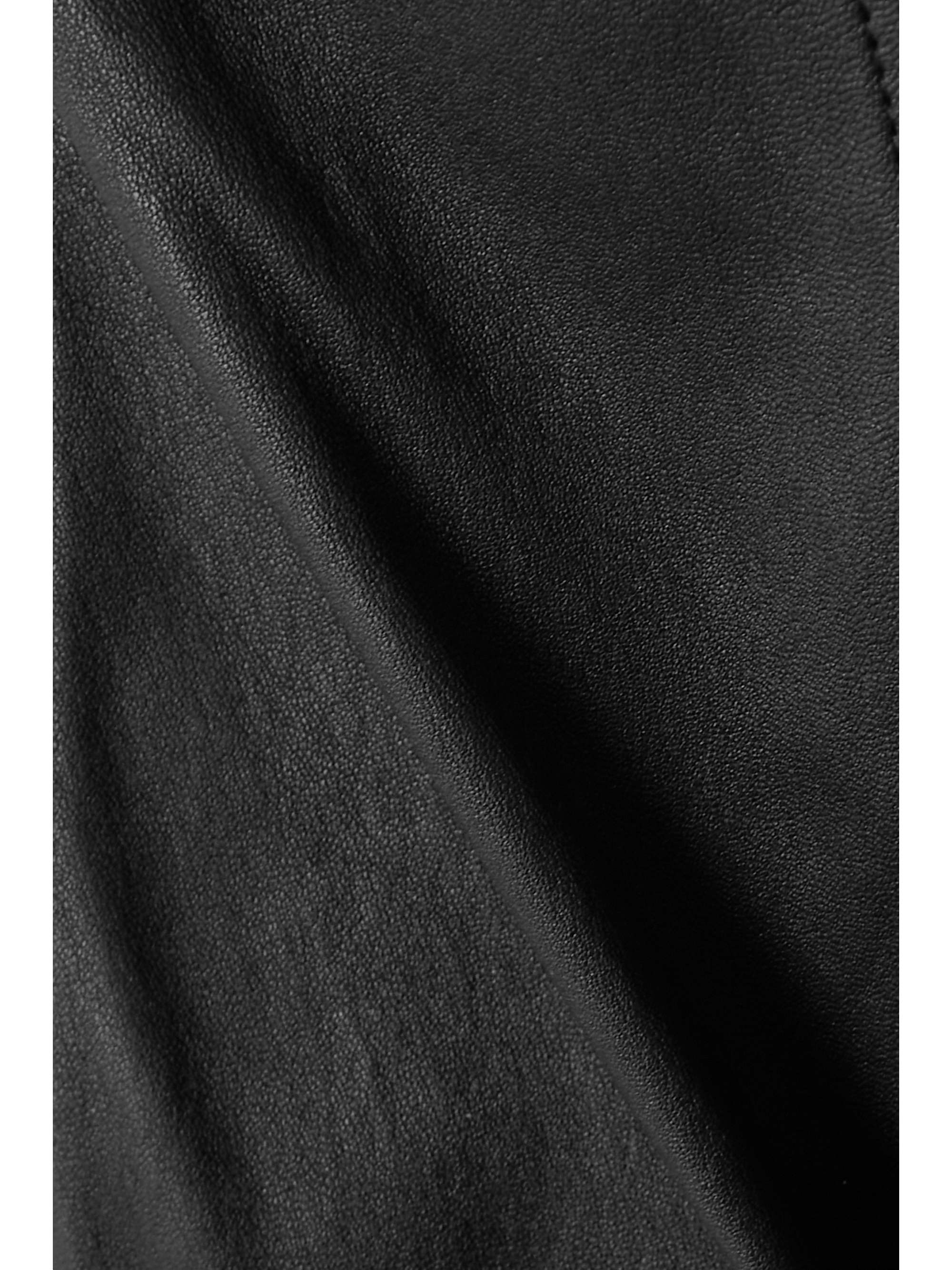 RICK OWENS 无肩带弹力皮革棉质混纺礼服