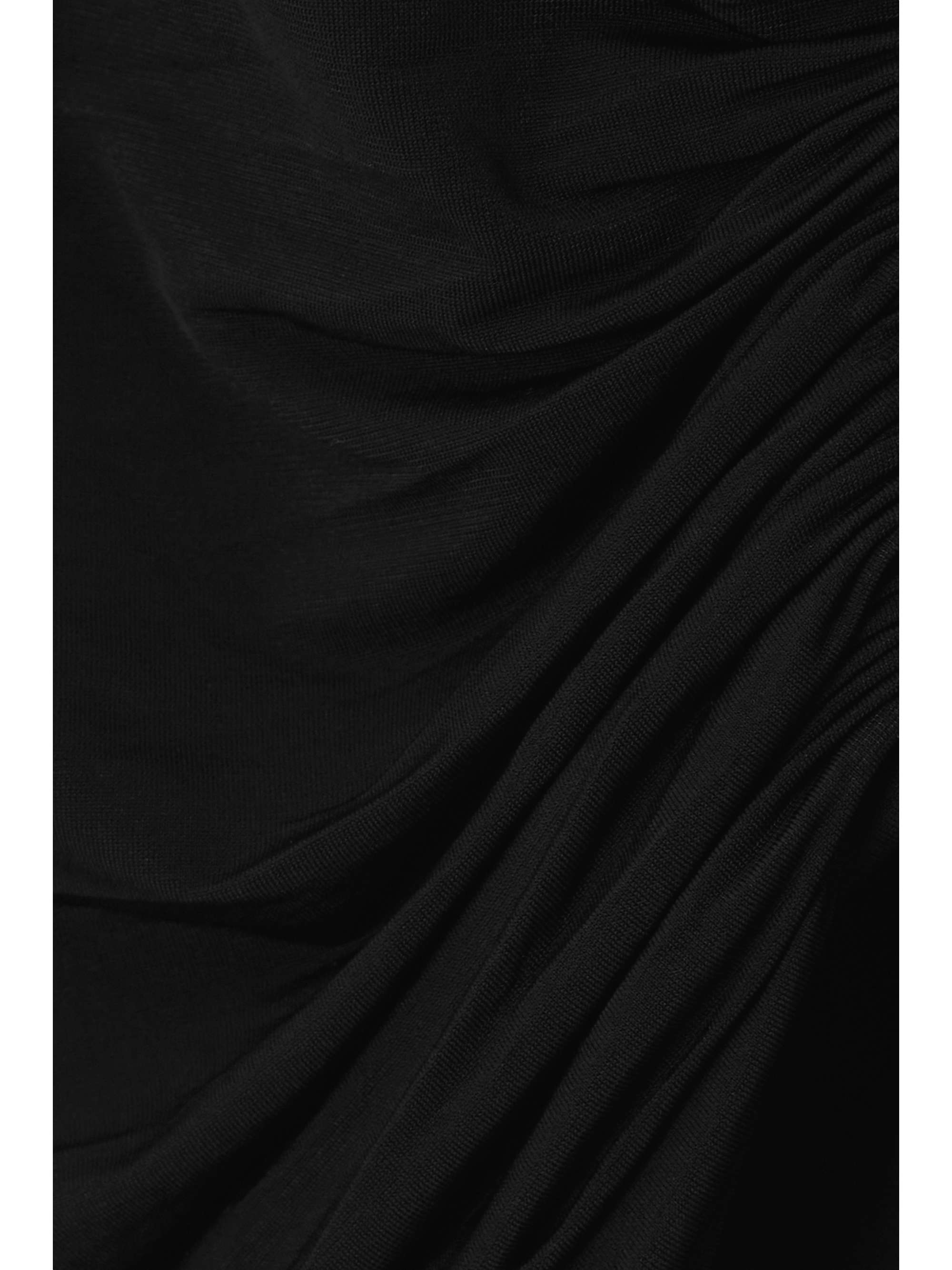 RICK OWENS ストレッチジャージー カットアウト トップス ルーシュ入り