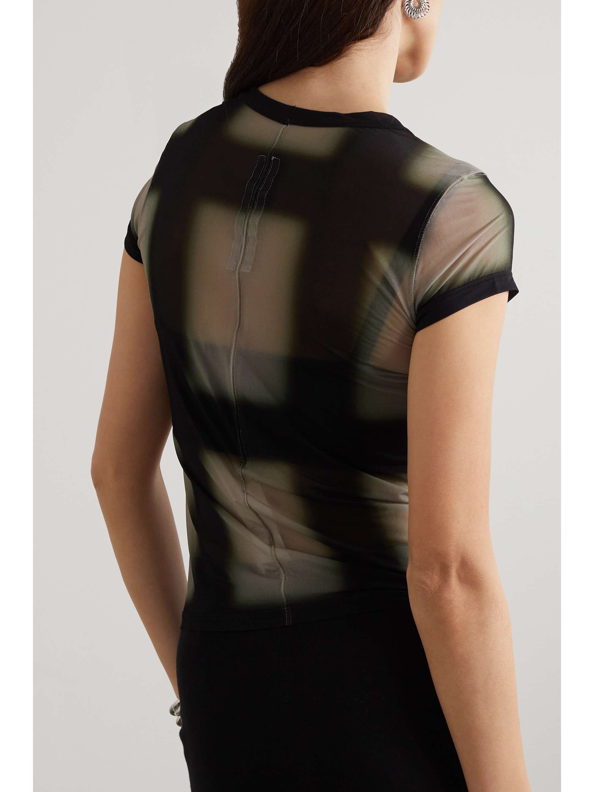 RICK OWENS ストレッチメッシュ Tシャツ