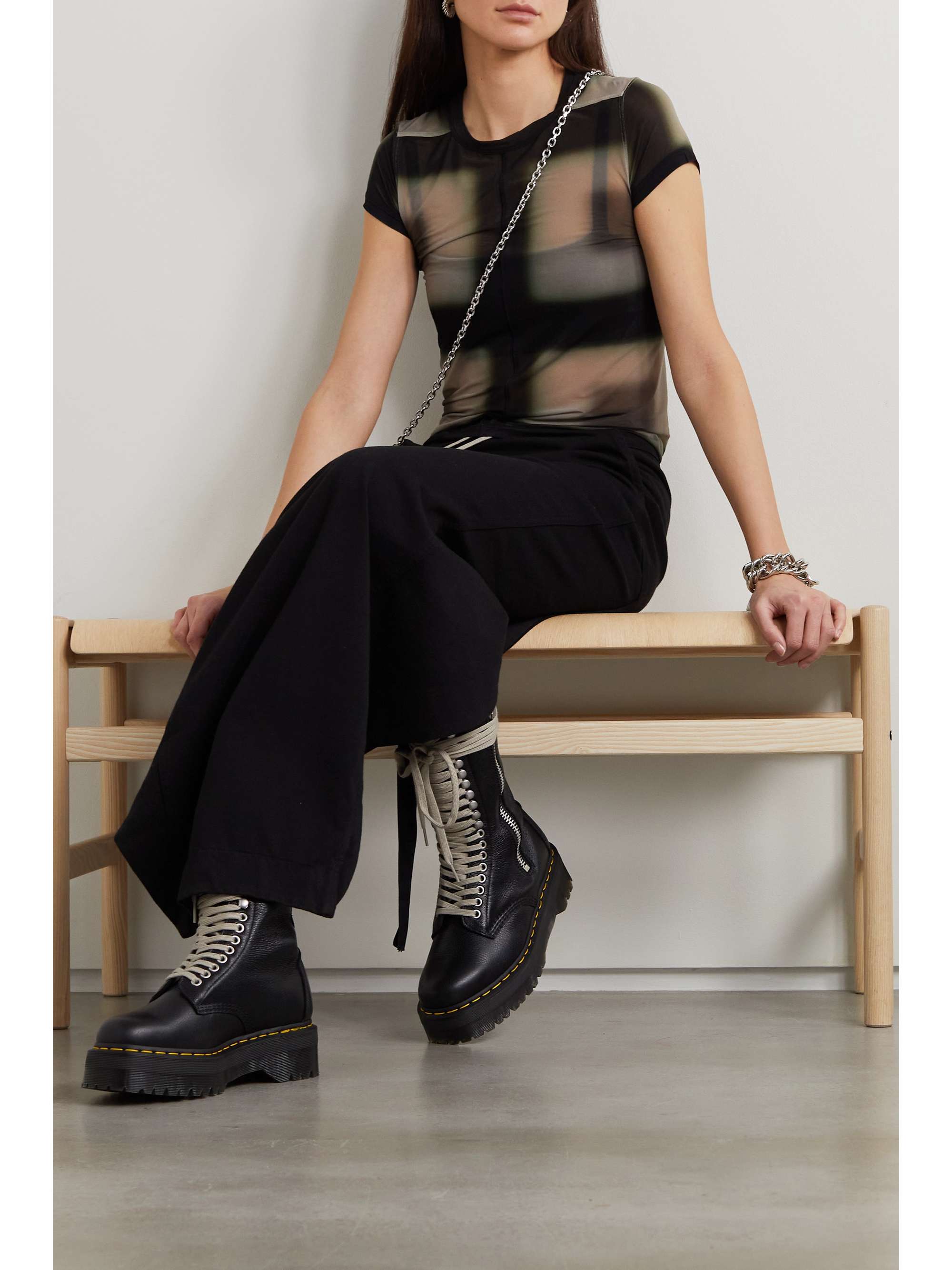 RICK OWENS ストレッチメッシュ Tシャツ