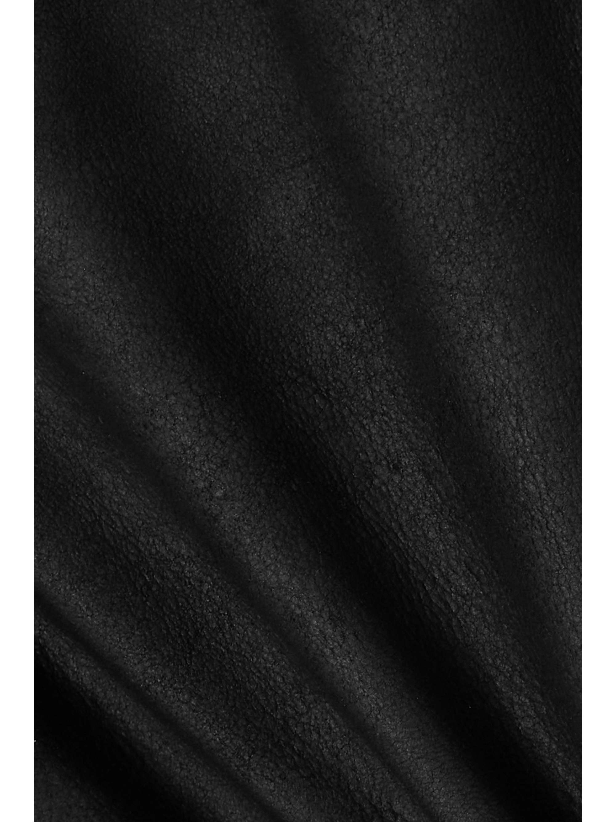 RICK OWENS 不对称皮革超长半身裙