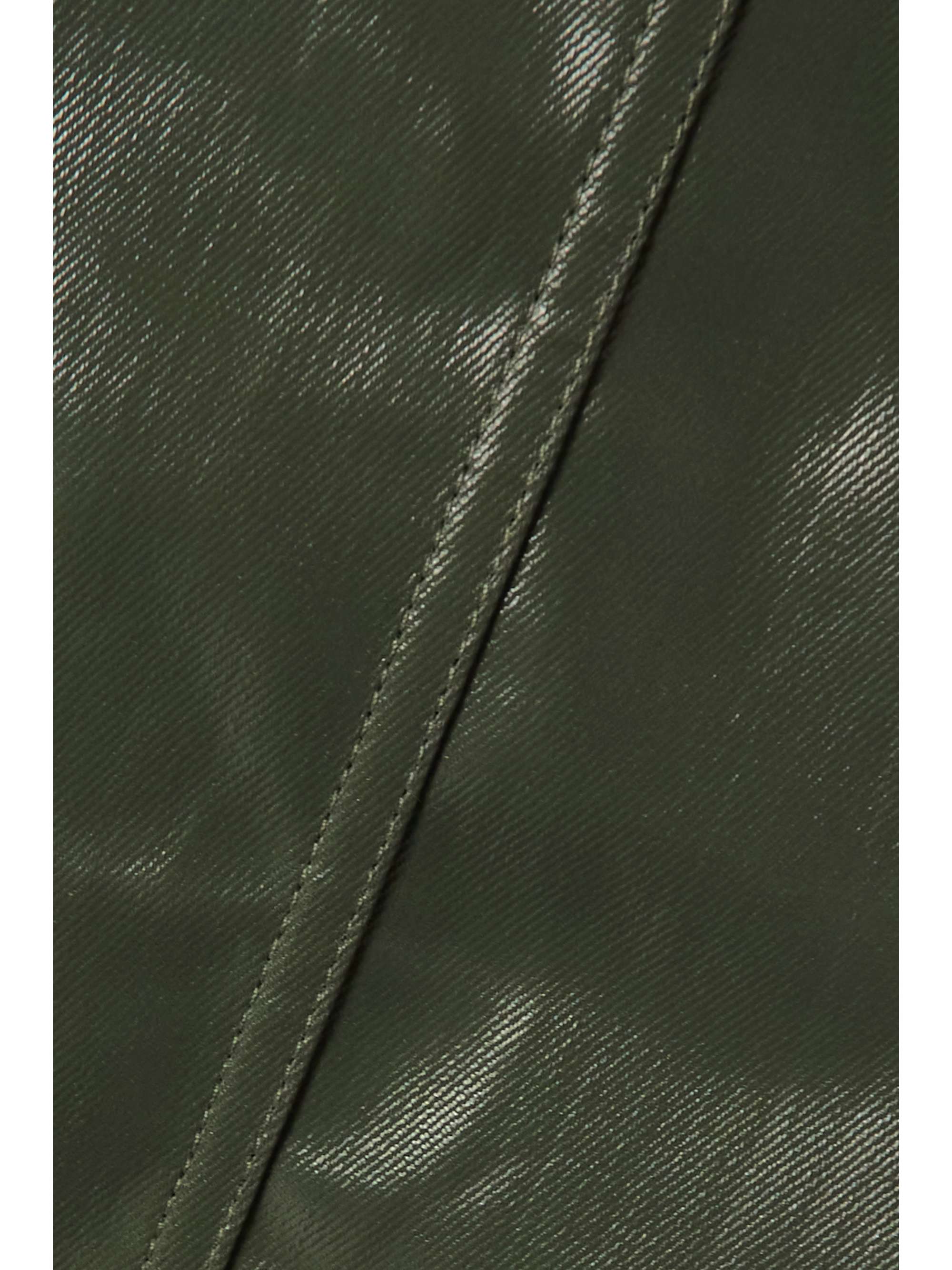 RICK OWENS コーティング パネル デニム ビスチェ ストラップレス トップス