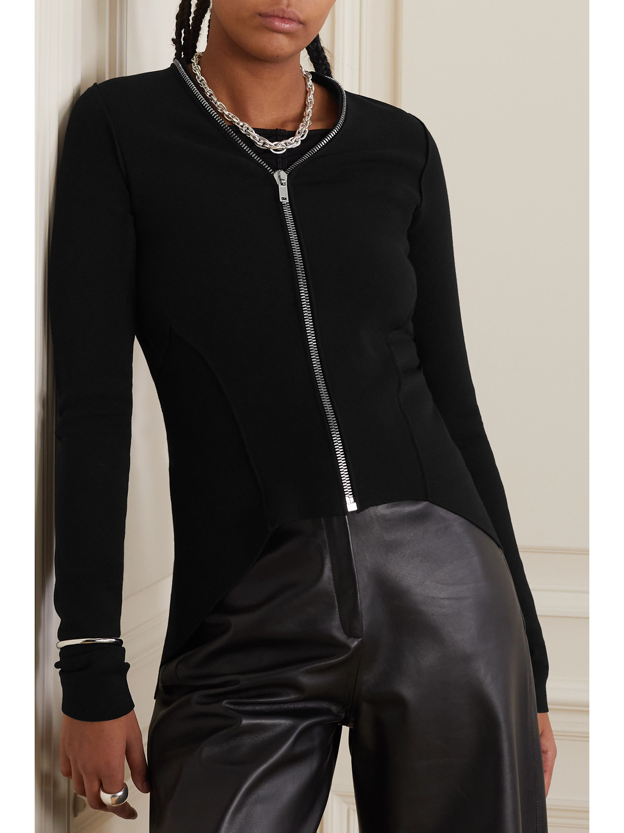 Asymmetric Ponte Jacket