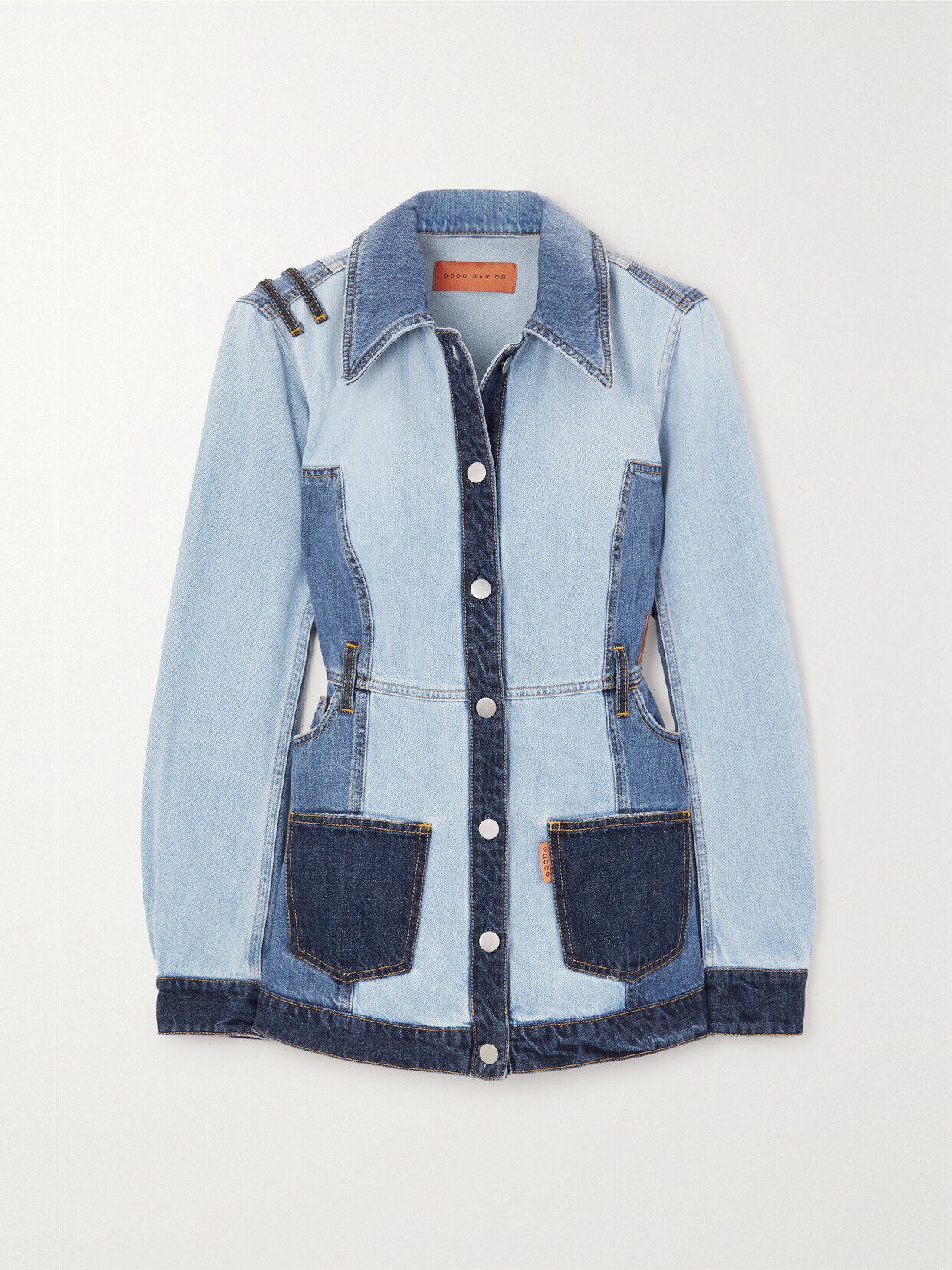 Dodo Bar Or - Joplin Color-block Denim Shirt - Blue