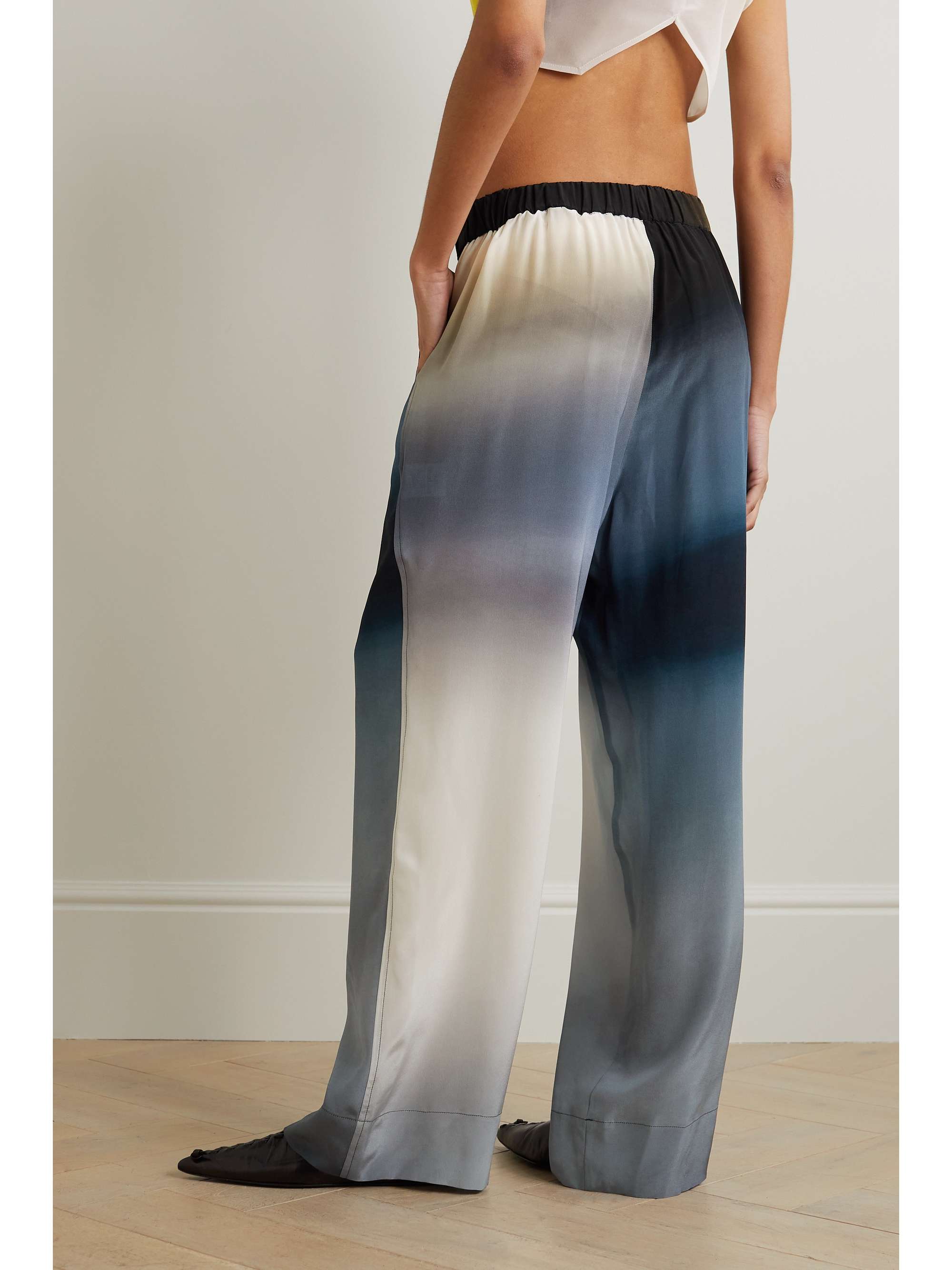 GAUCHERE Pleated ombré woven pants