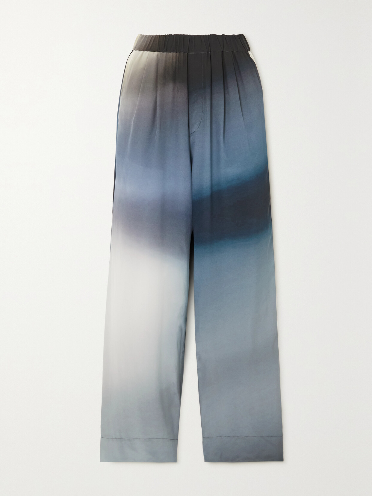 GAUCHERE - Pleated Ombré Woven Pants - Black