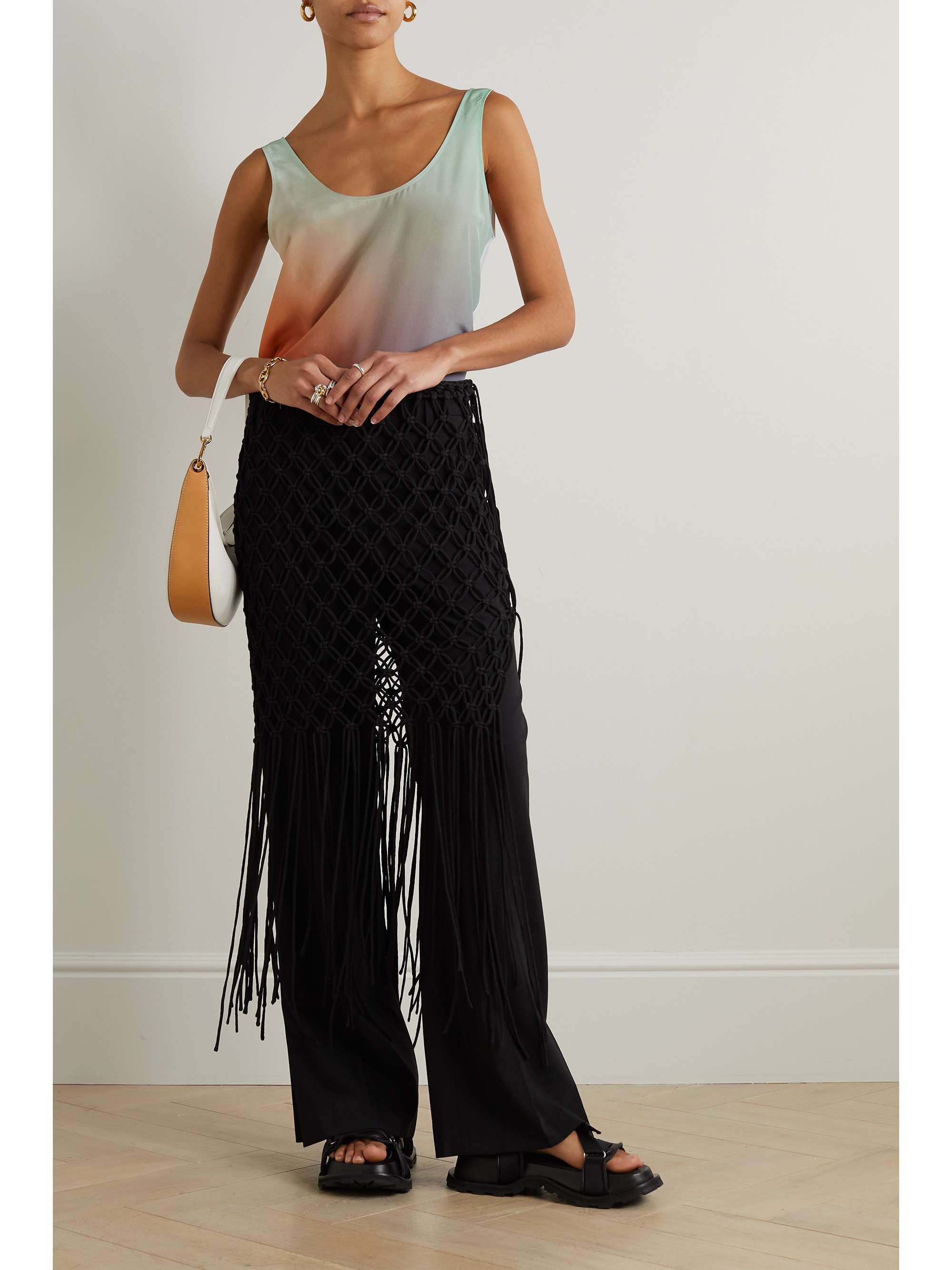 GAUCHERE Printed silk tank