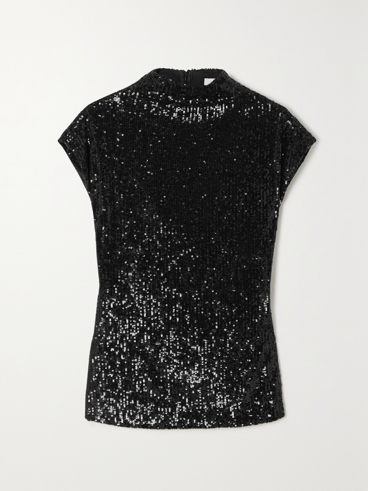 GAUCHERE - Cutout Sequined Stretch-crepe Top - Black