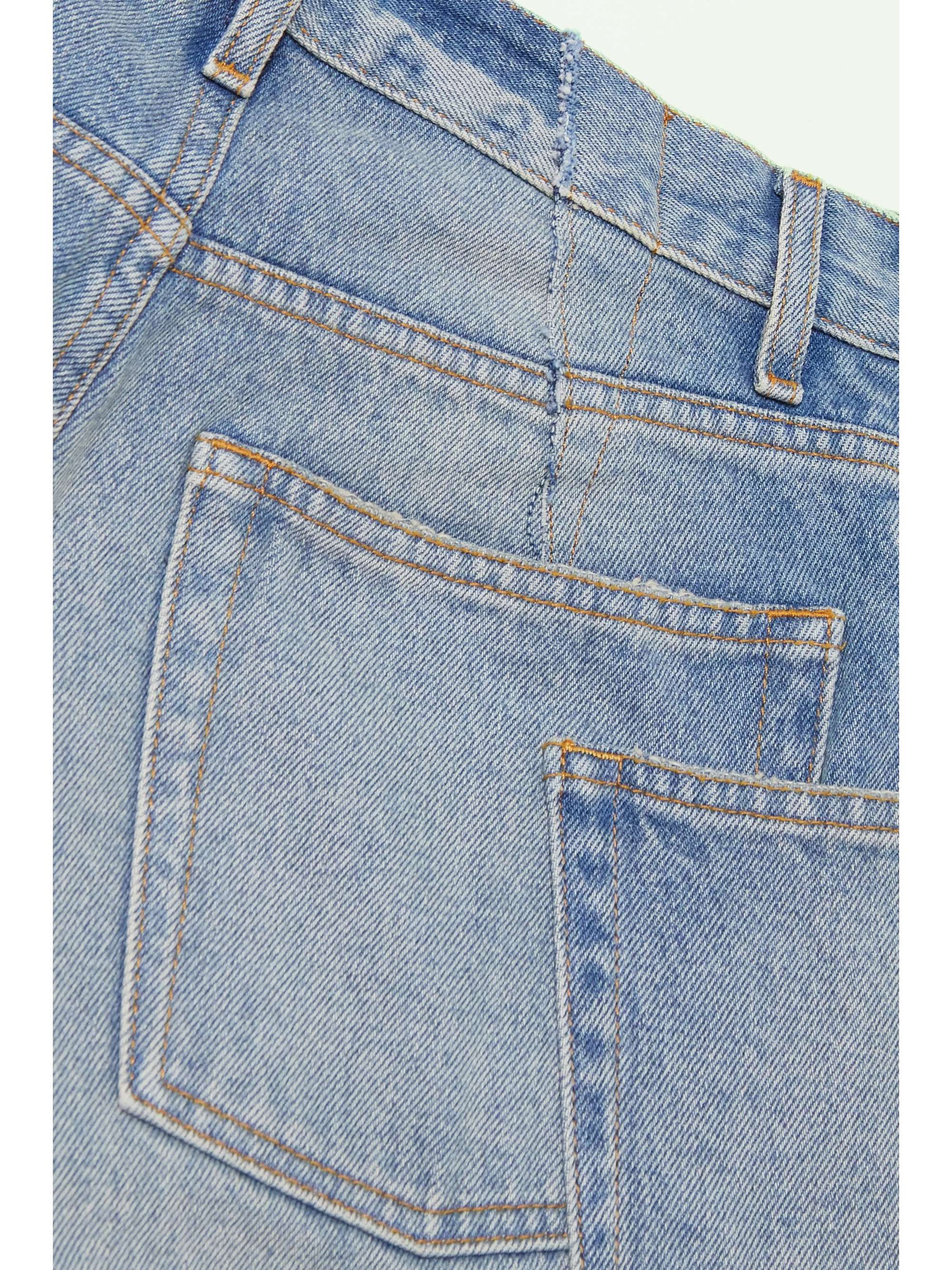 GAUCHERE Cutout low-rise straight-leg jeans